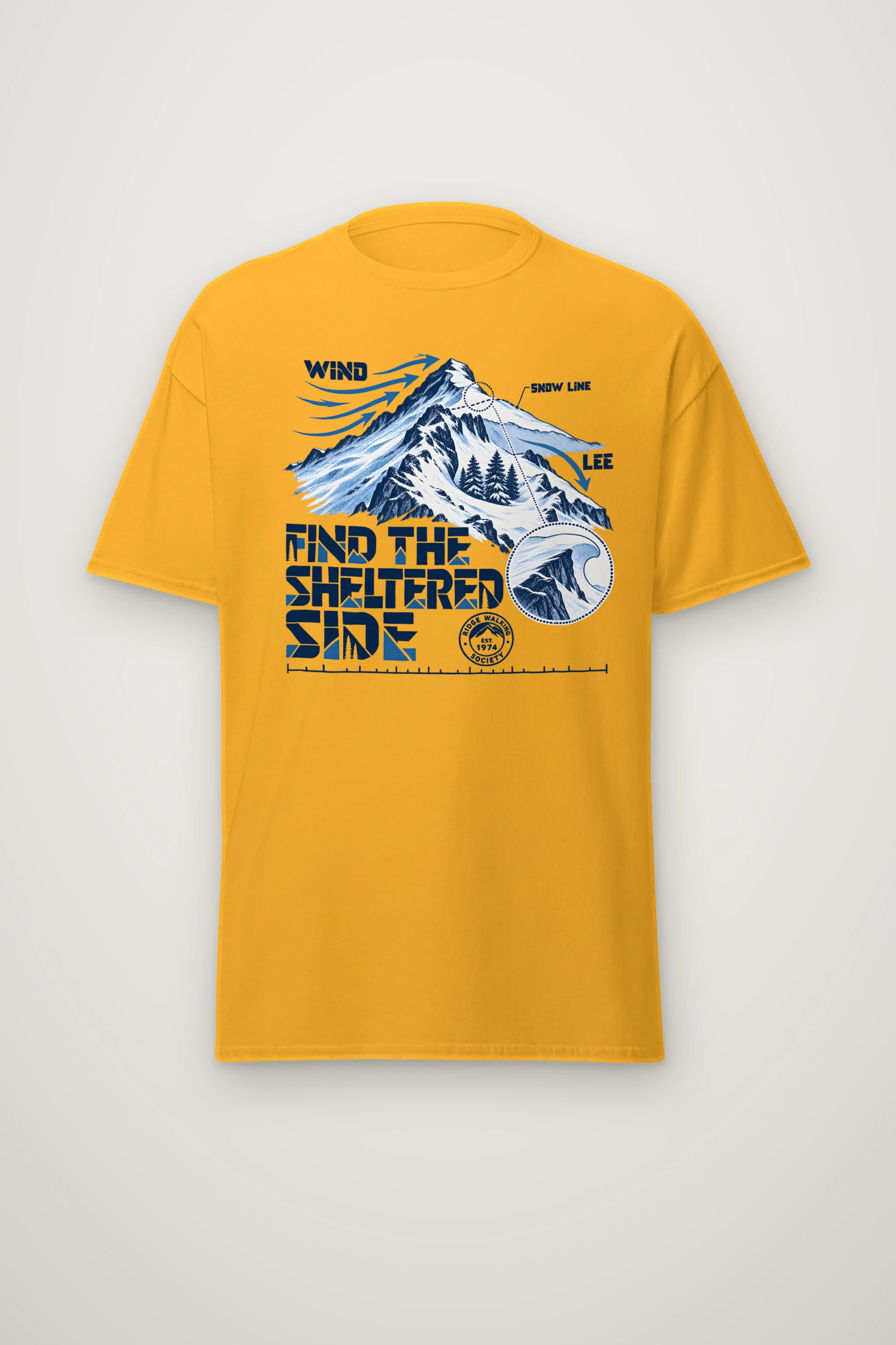 "Find the Sheltered Side" Heavyweight Unisex Crewneck T-shirt