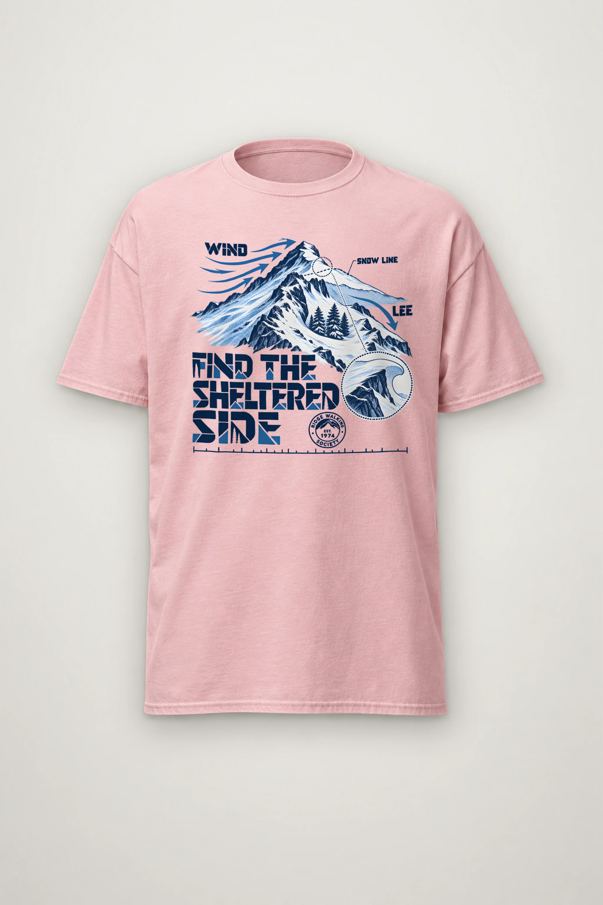 "Find the Sheltered Side" Heavyweight Unisex Crewneck T-shirt