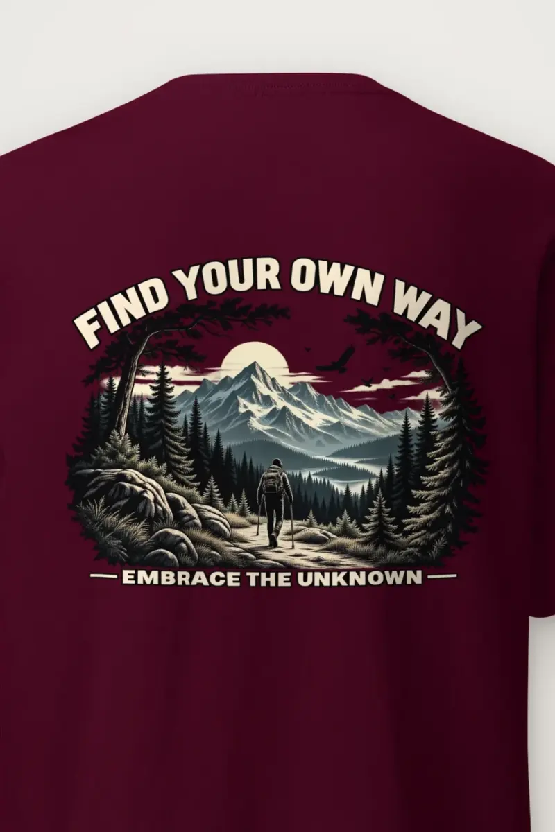 "Find Your Own Way" Heavyweight Unisex Crewneck T-shirt