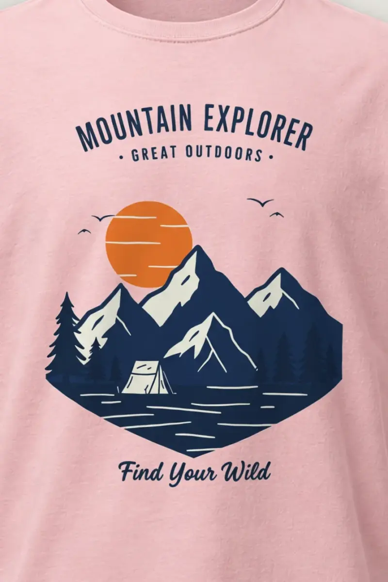 "Find Your Wild" Heavyweight Unisex Crewneck T-shirt