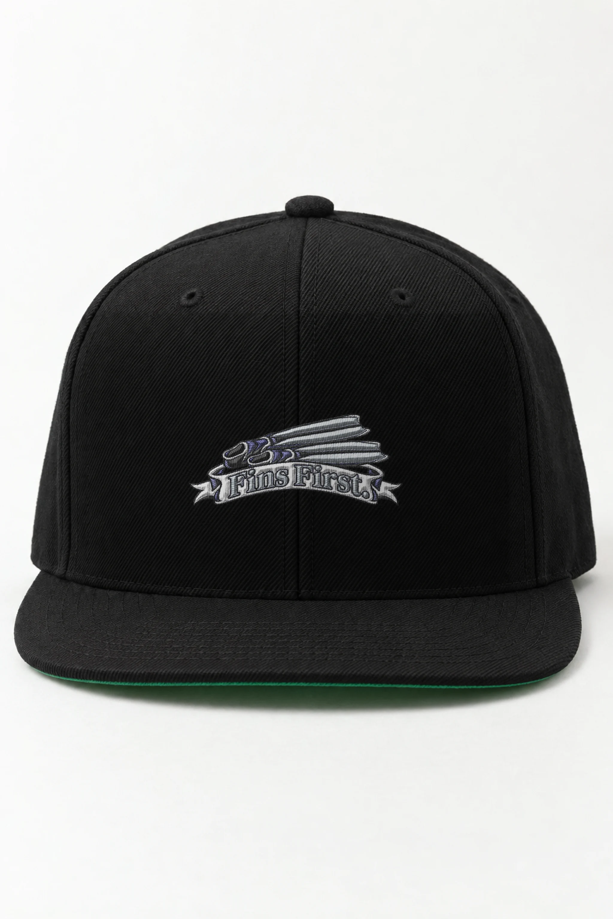 "Fins First" Classic Snapback · Embroidered