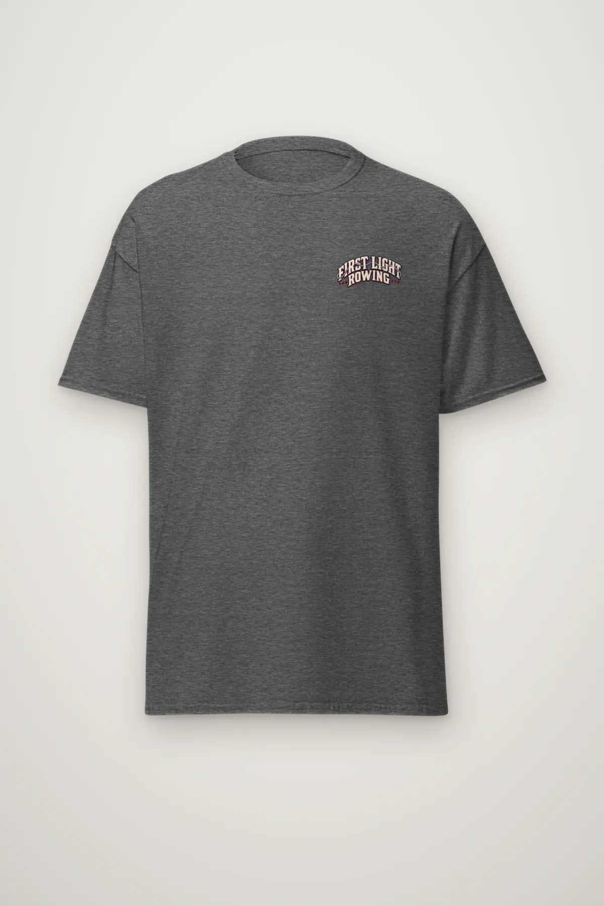 "First Light Rowing" Heavyweight Unisex Crewneck T-shirt
