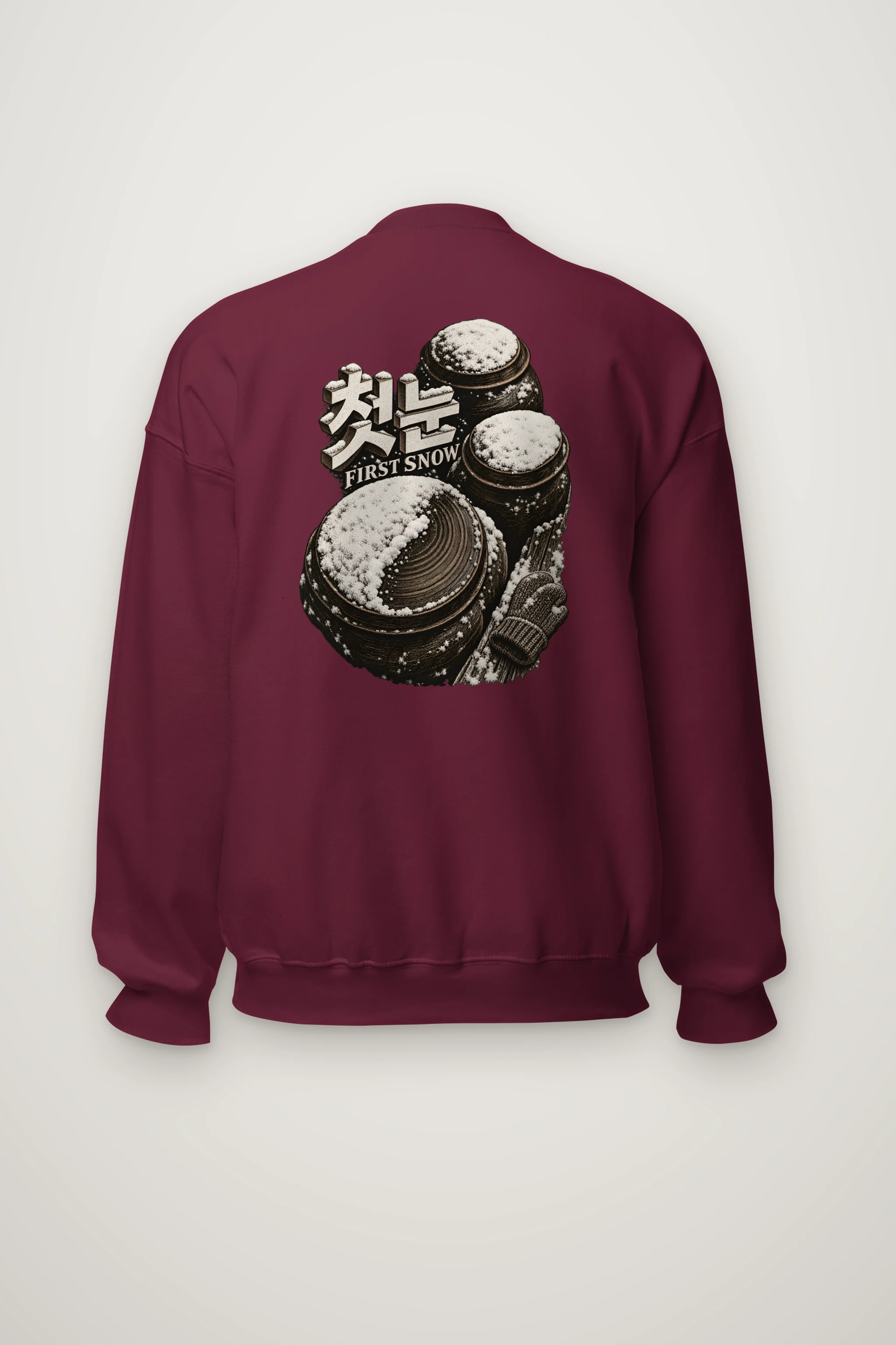 "First Snow" Heavy Blend Unisex Crewneck Sweatshirt
