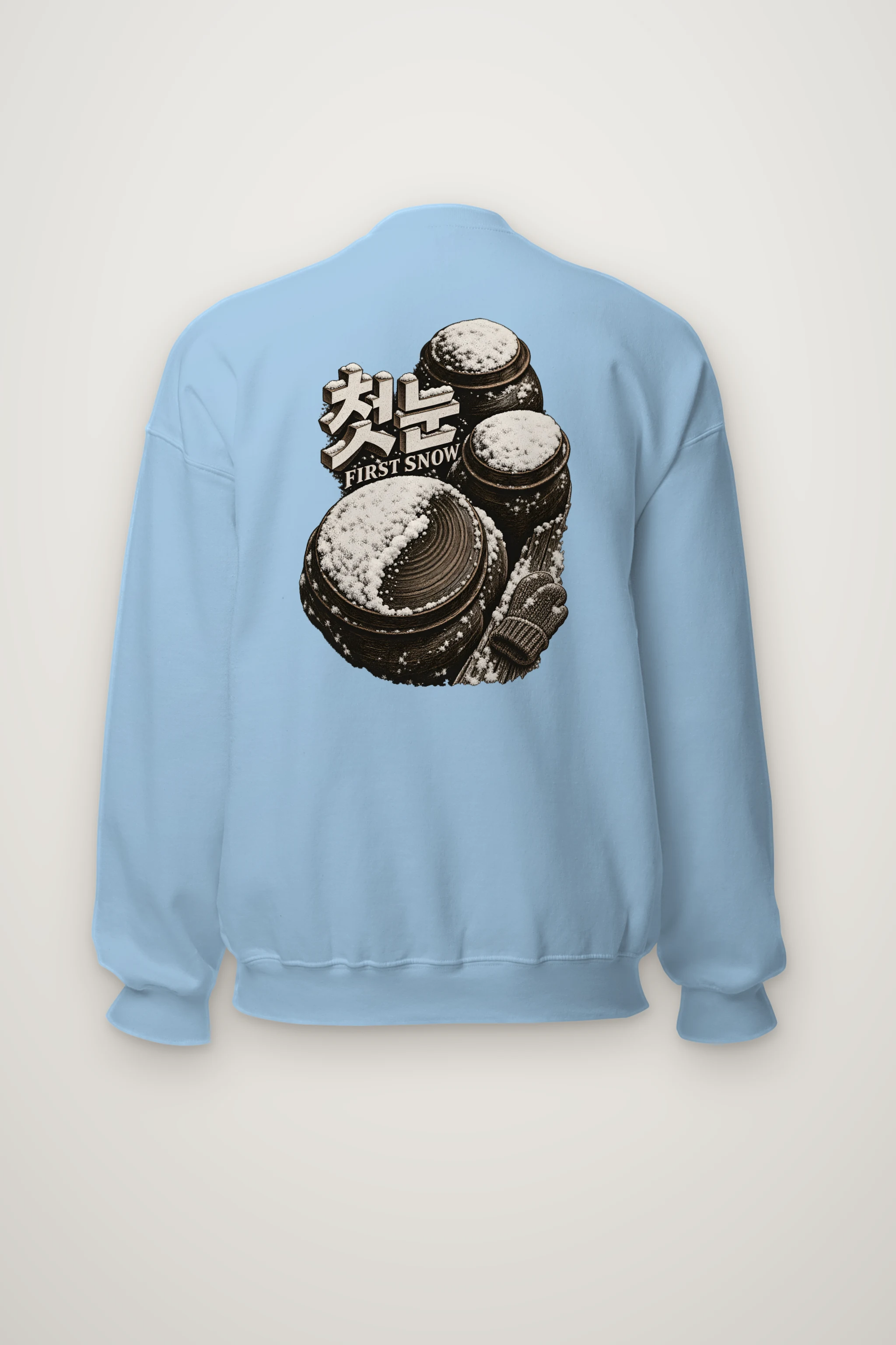 "First Snow" Heavy Blend Unisex Crewneck Sweatshirt