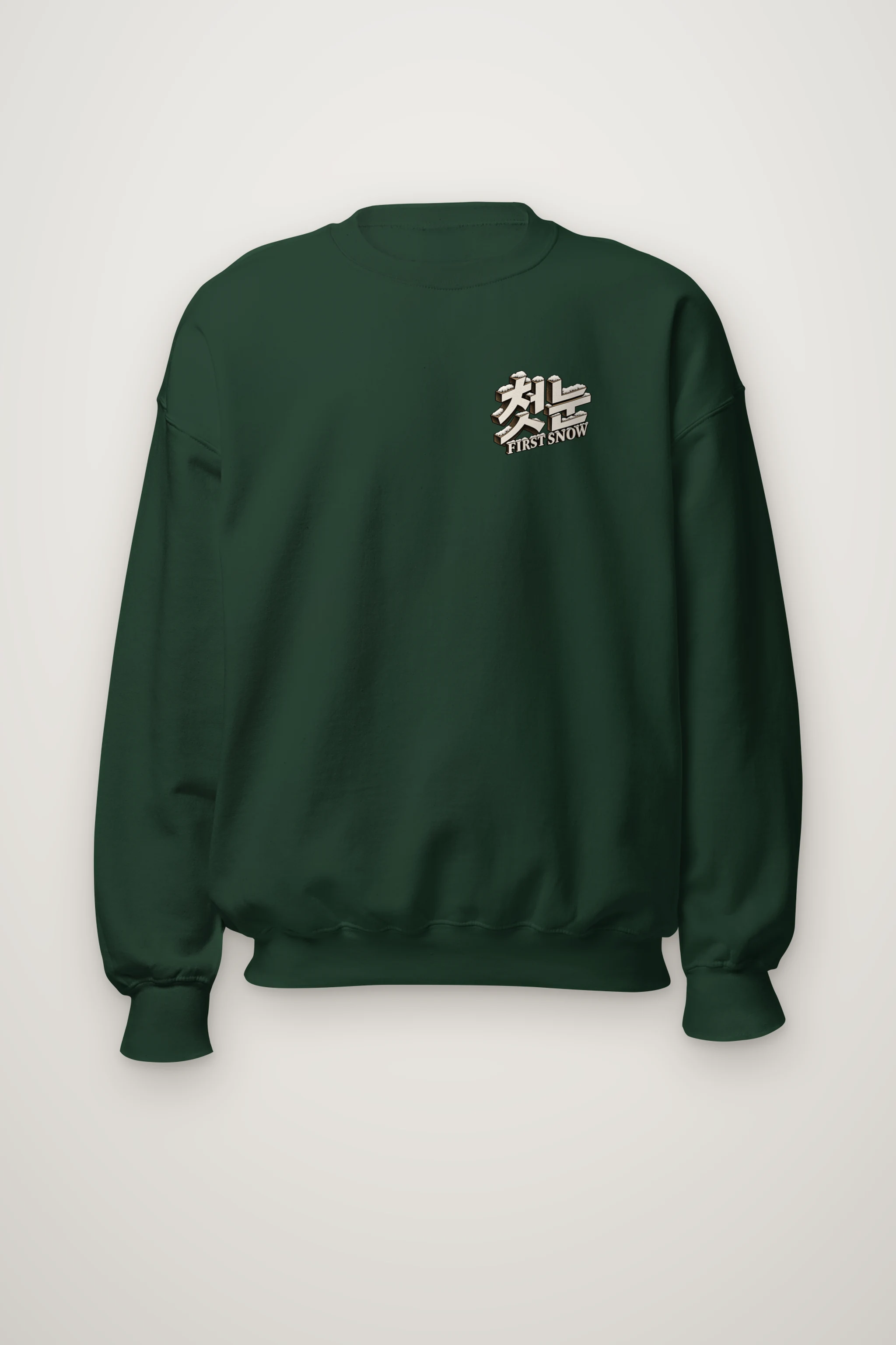 "First Snow" Heavy Blend Unisex Crewneck Sweatshirt