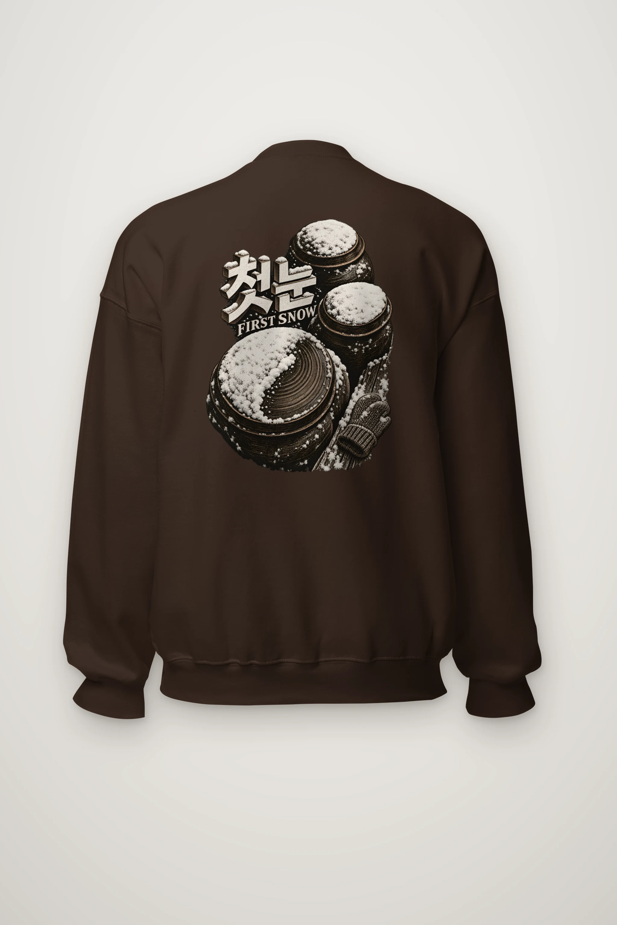 "First Snow" Heavy Blend Unisex Crewneck Sweatshirt