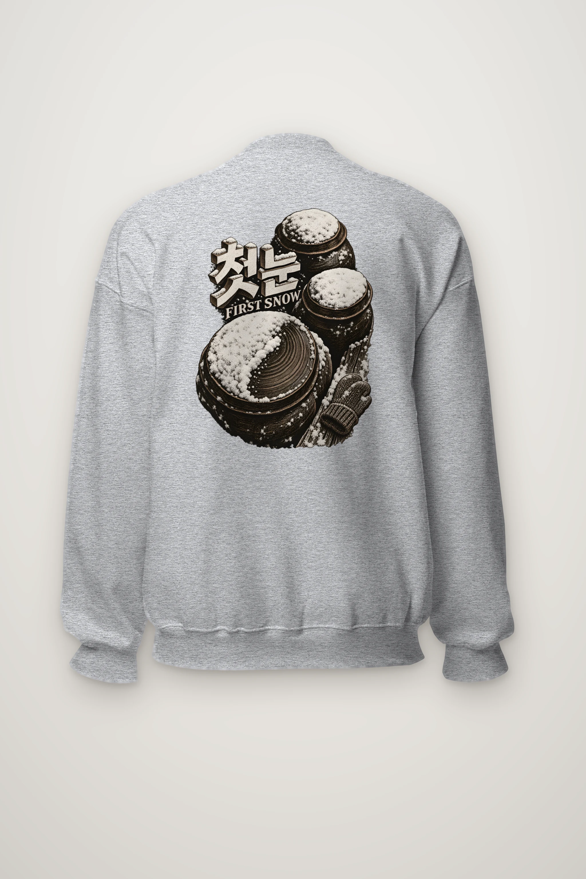 "First Snow" Heavy Blend Unisex Crewneck Sweatshirt