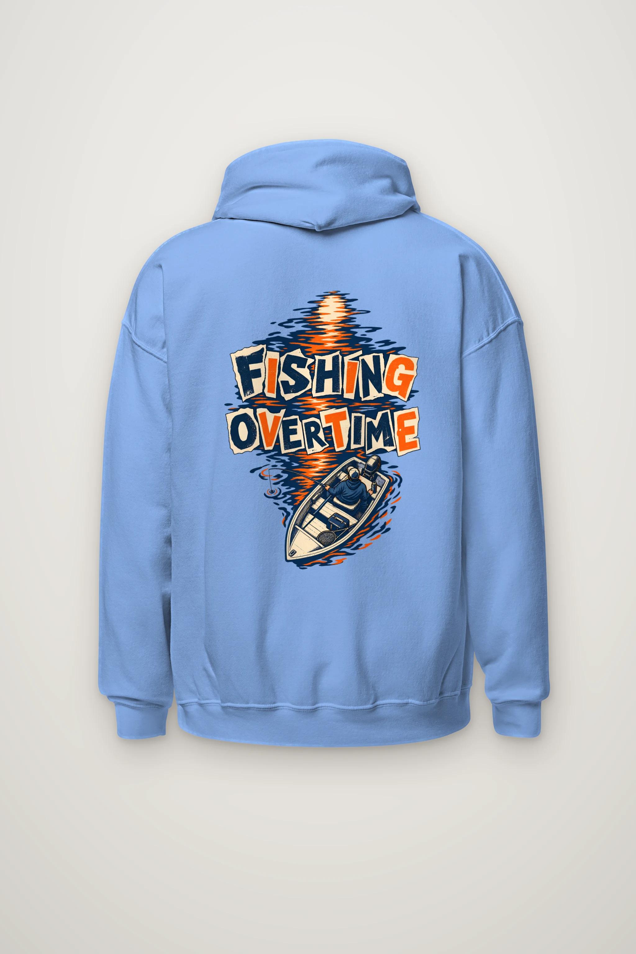"Fishing Overtime" Heavy Blend Unisex Pullover Hoodie
