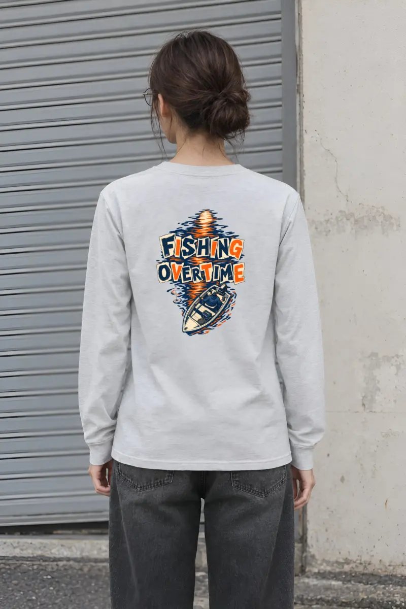 “Fishing Overtime” Unisex Longsleeve T-shirt