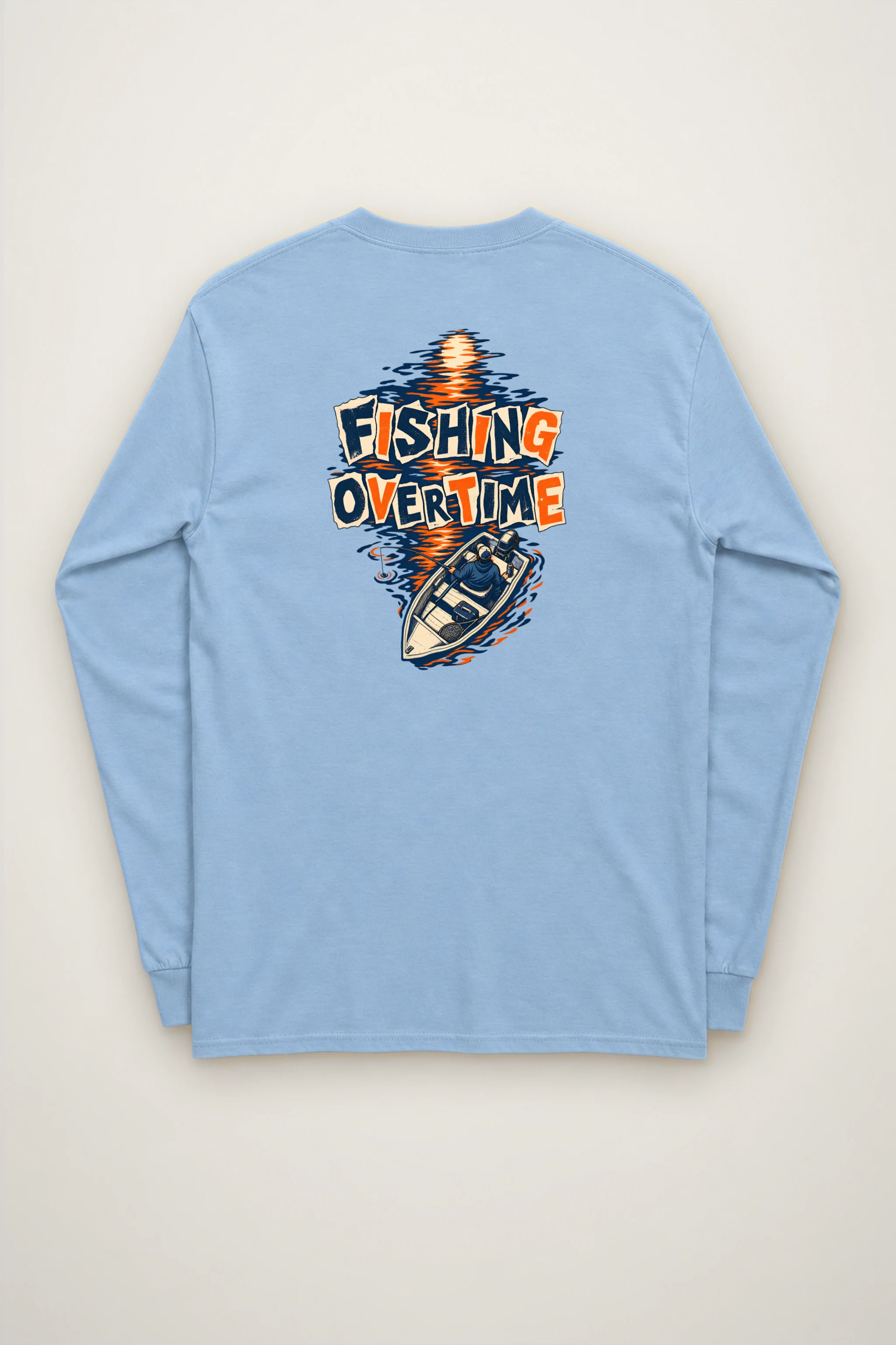 "Fishing Overtime" Unisex Longsleeve T-shirt