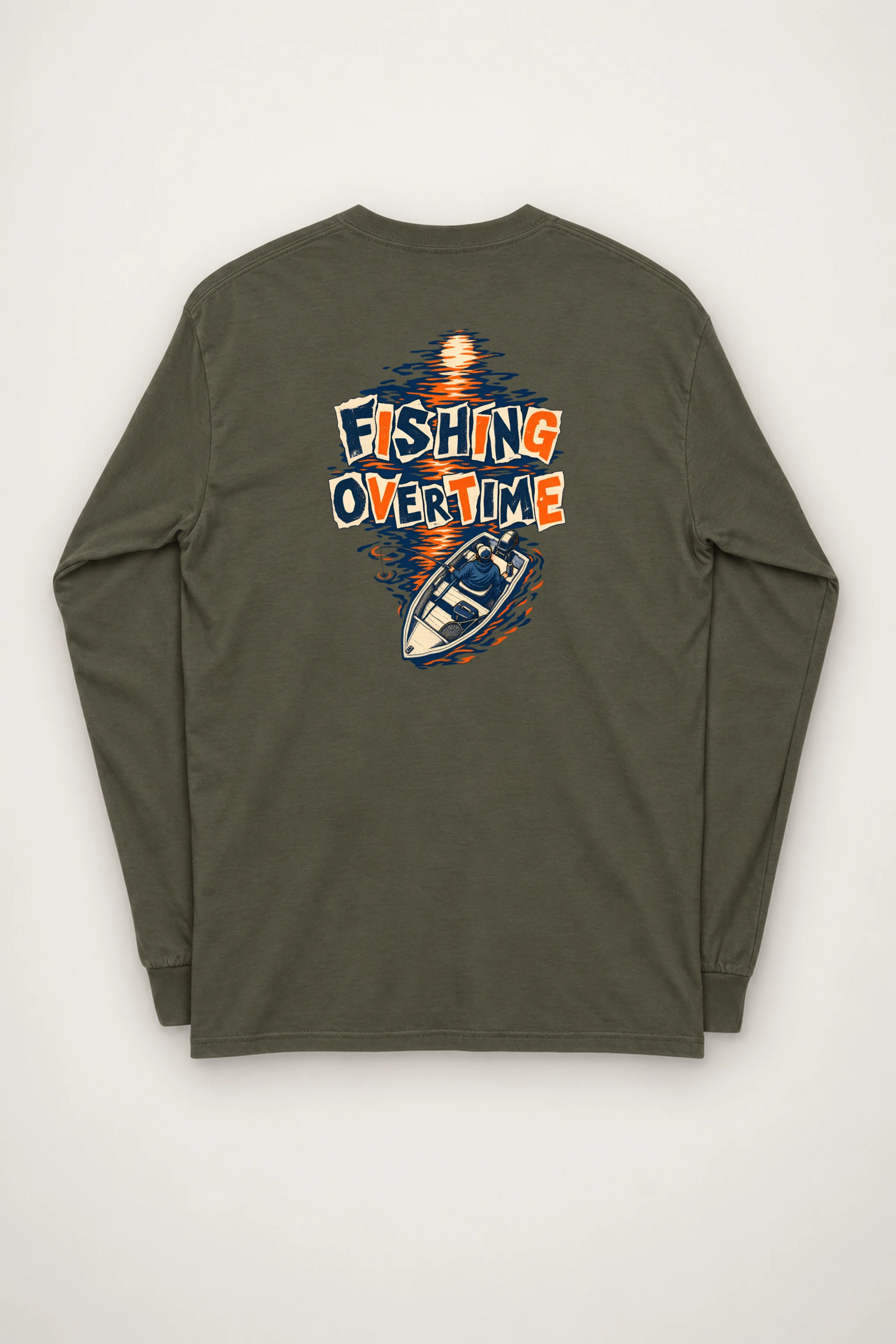 "Fishing Overtime" Unisex Longsleeve T-shirt