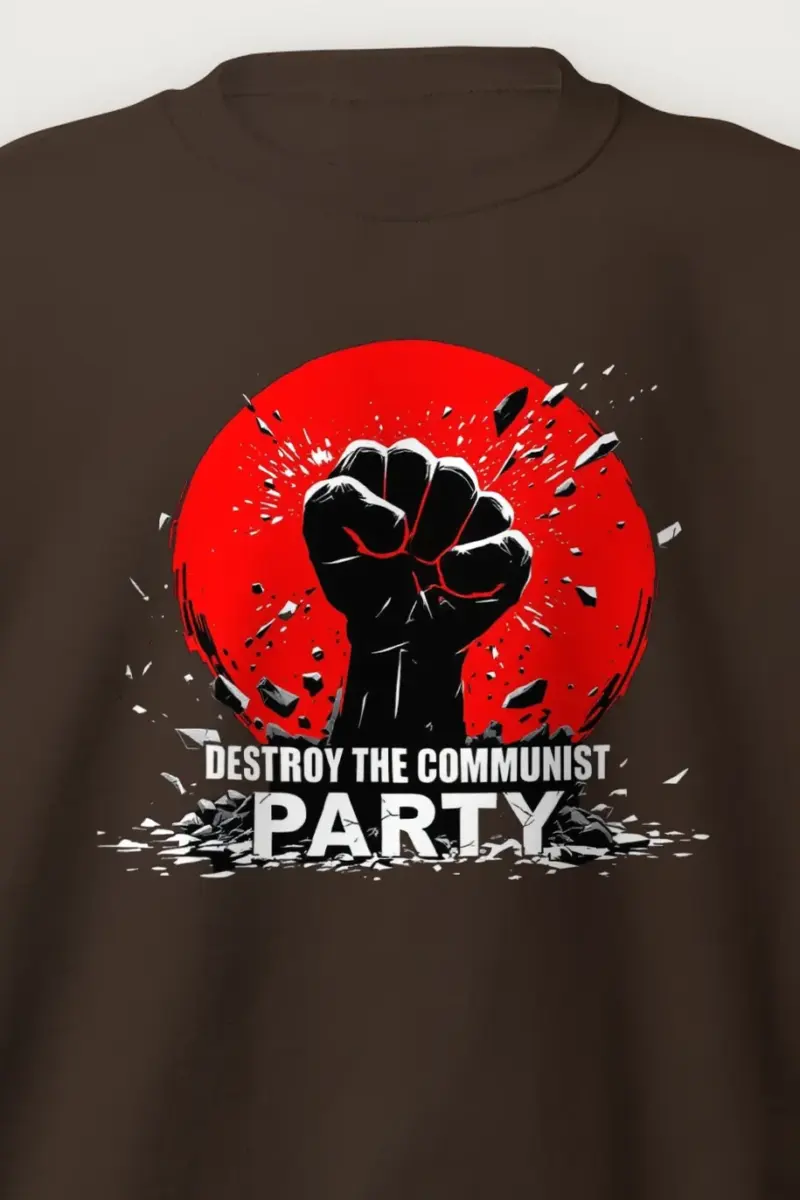 "Fist Against Red" Heavy Blend Unisex Crewneck Sweatshirt