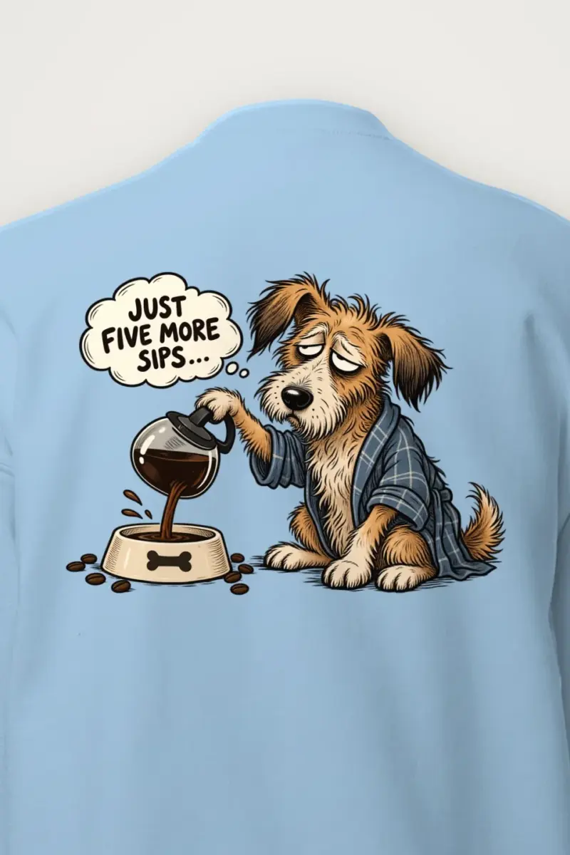 "Five More Sips" Heavy Blend Unisex Crewneck Sweatshirt