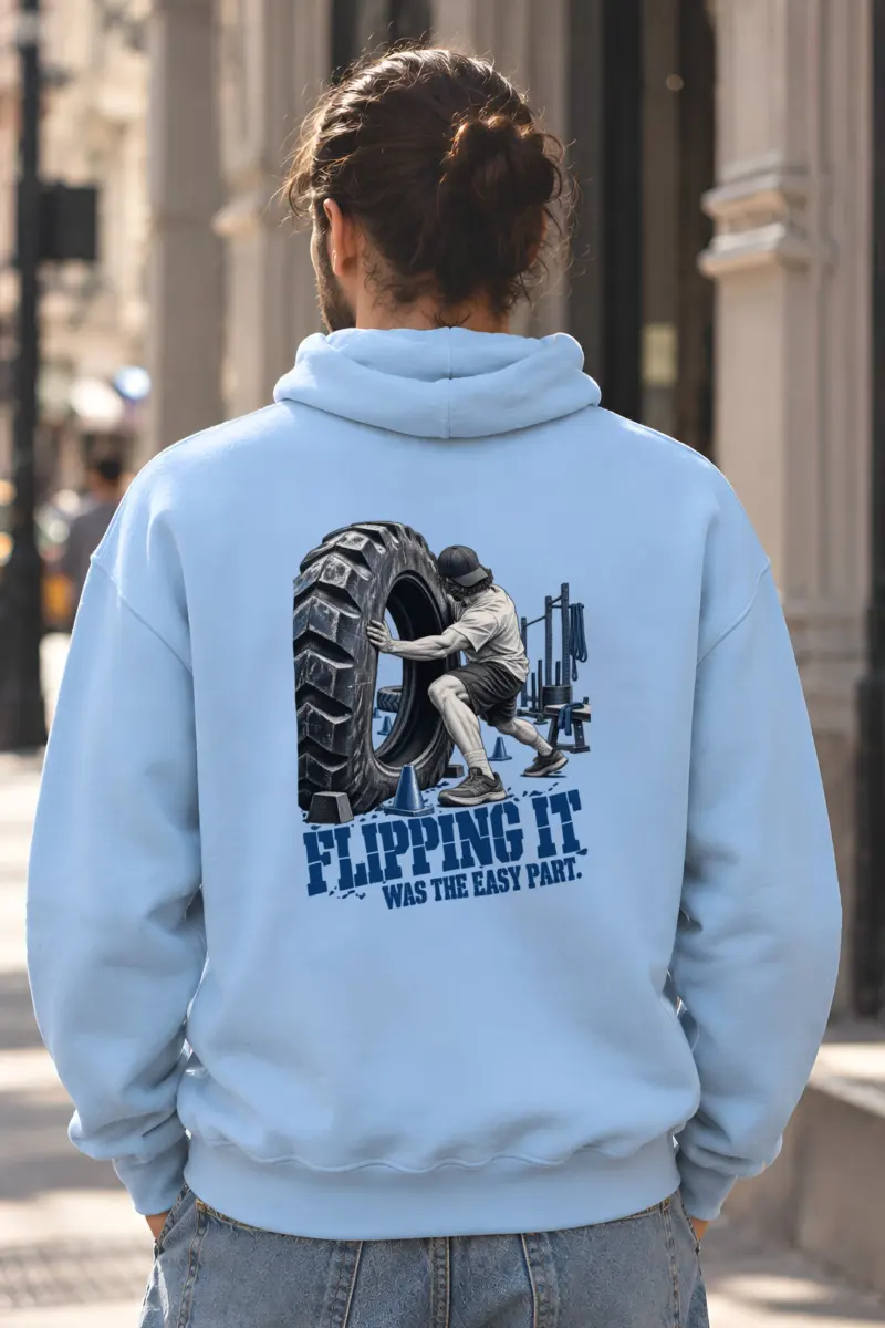 "Flipping It Was the Easy Part" Heavy Blend Unisex Pullover Hoodie