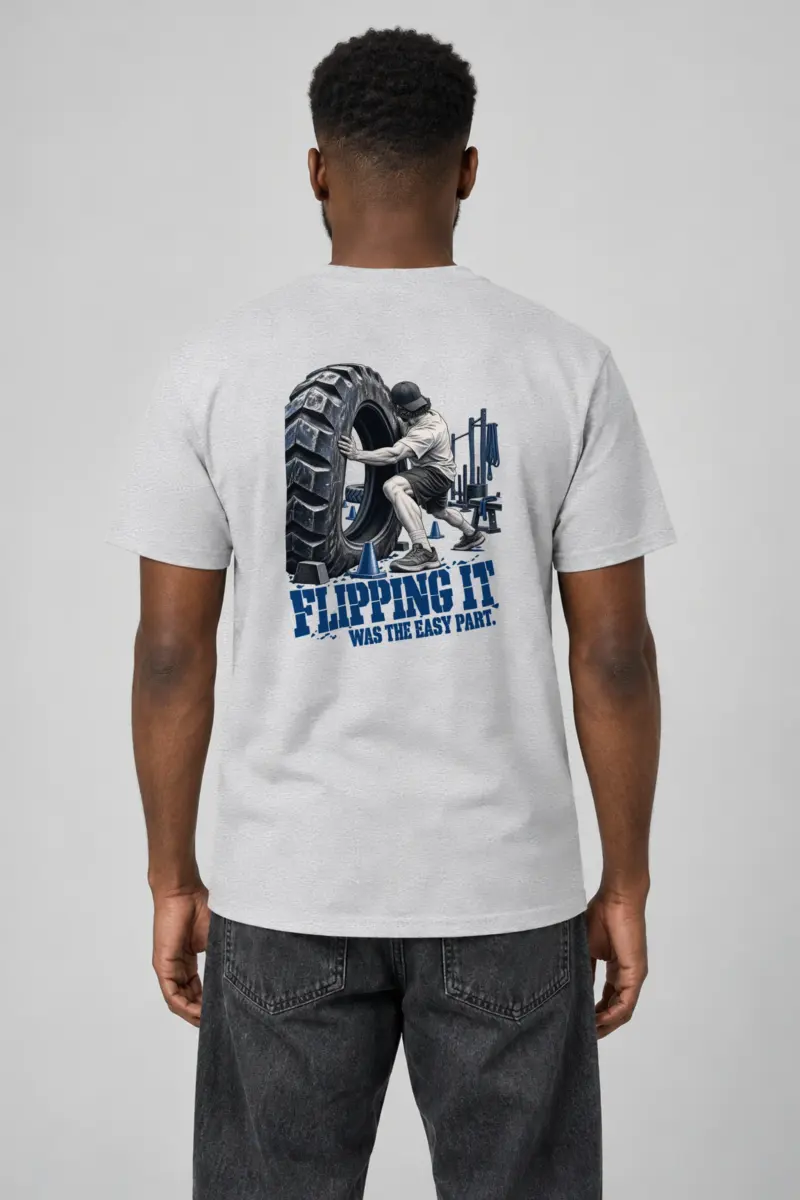 "Flipping It Was the Easy Part" Heavyweight Unisex Crewneck T-shirt