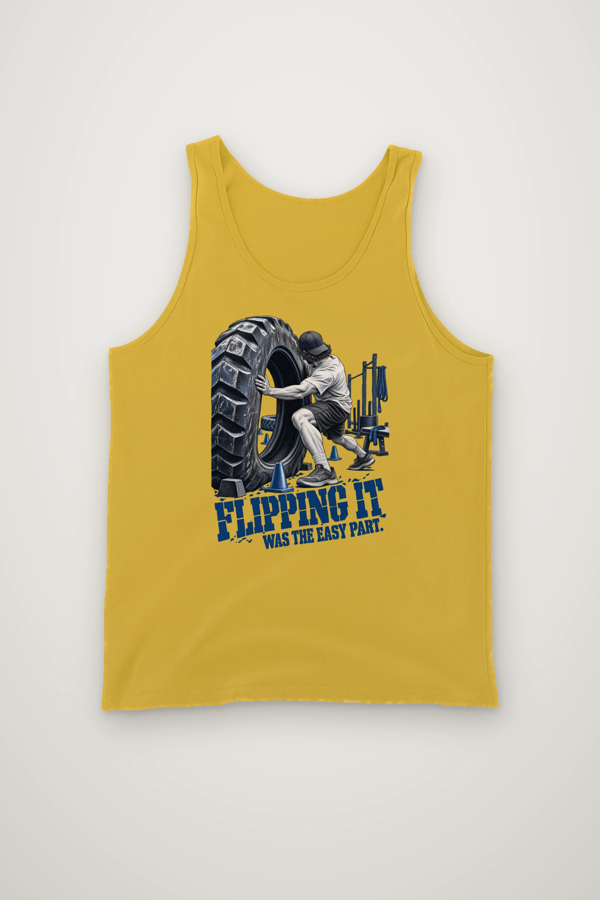 "Flipping It Was the Easy Part" Unisex Jersey Tank