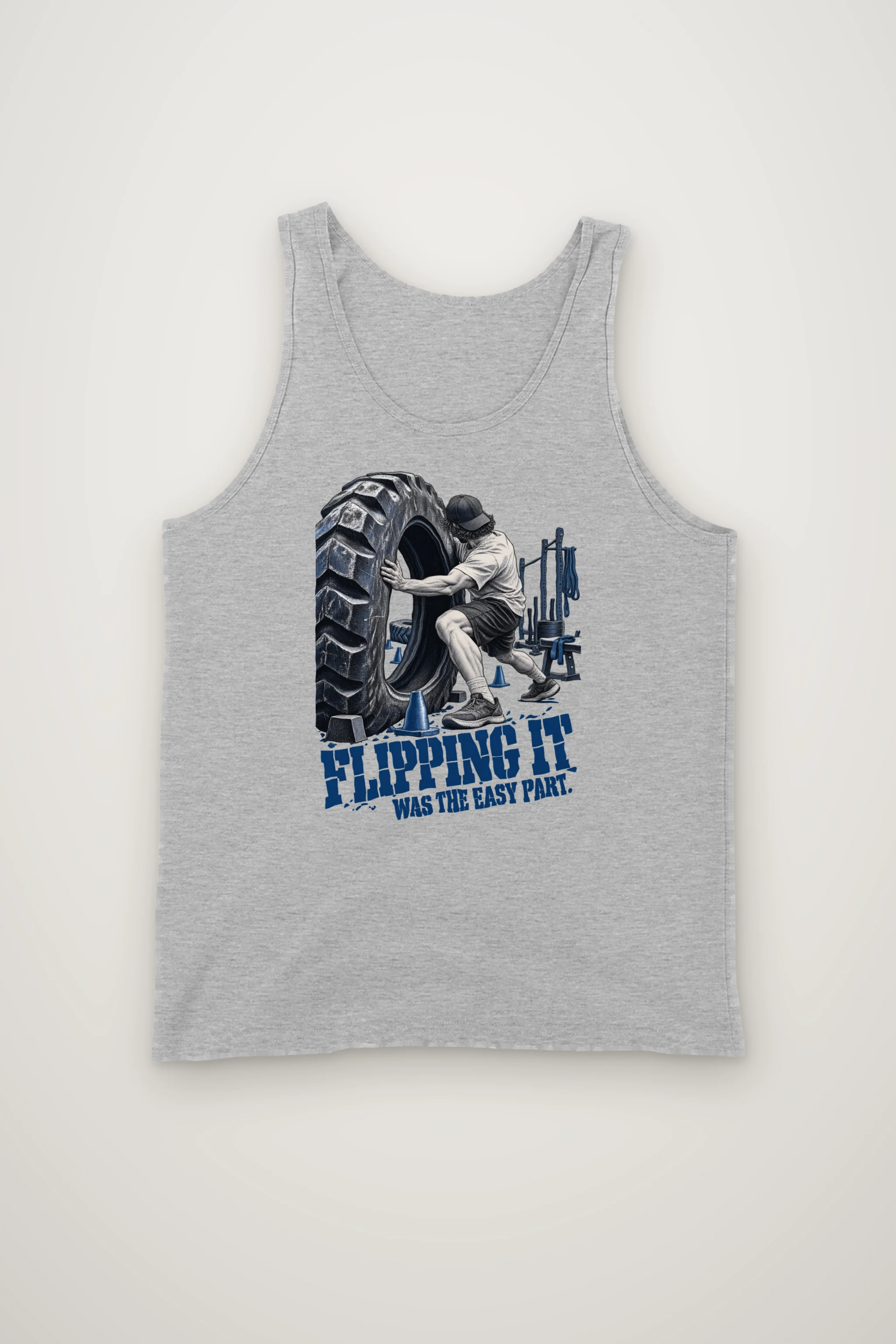 "Flipping It Was the Easy Part" Unisex Jersey Tank