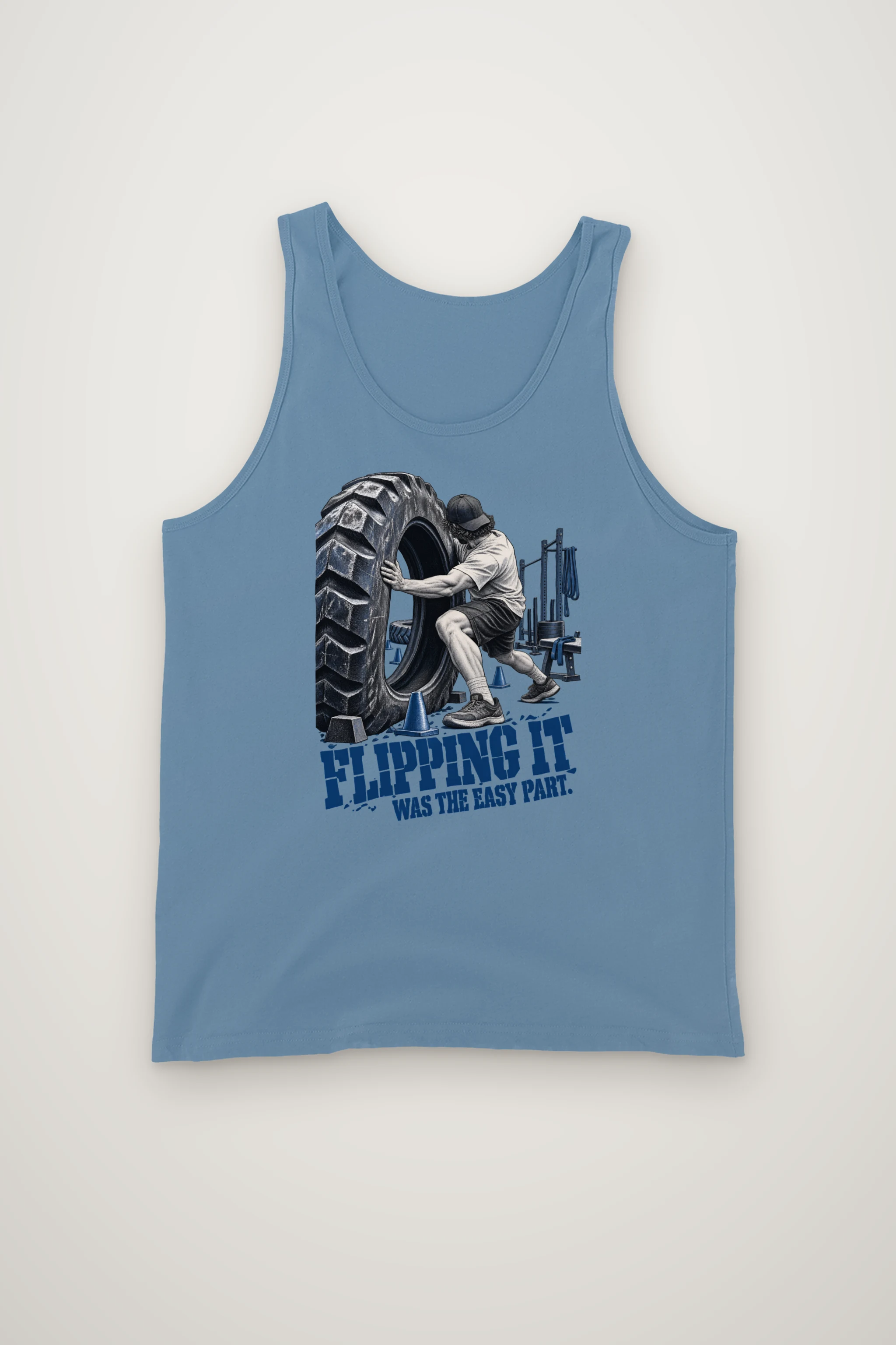 "Flipping It Was the Easy Part" Unisex Jersey Tank