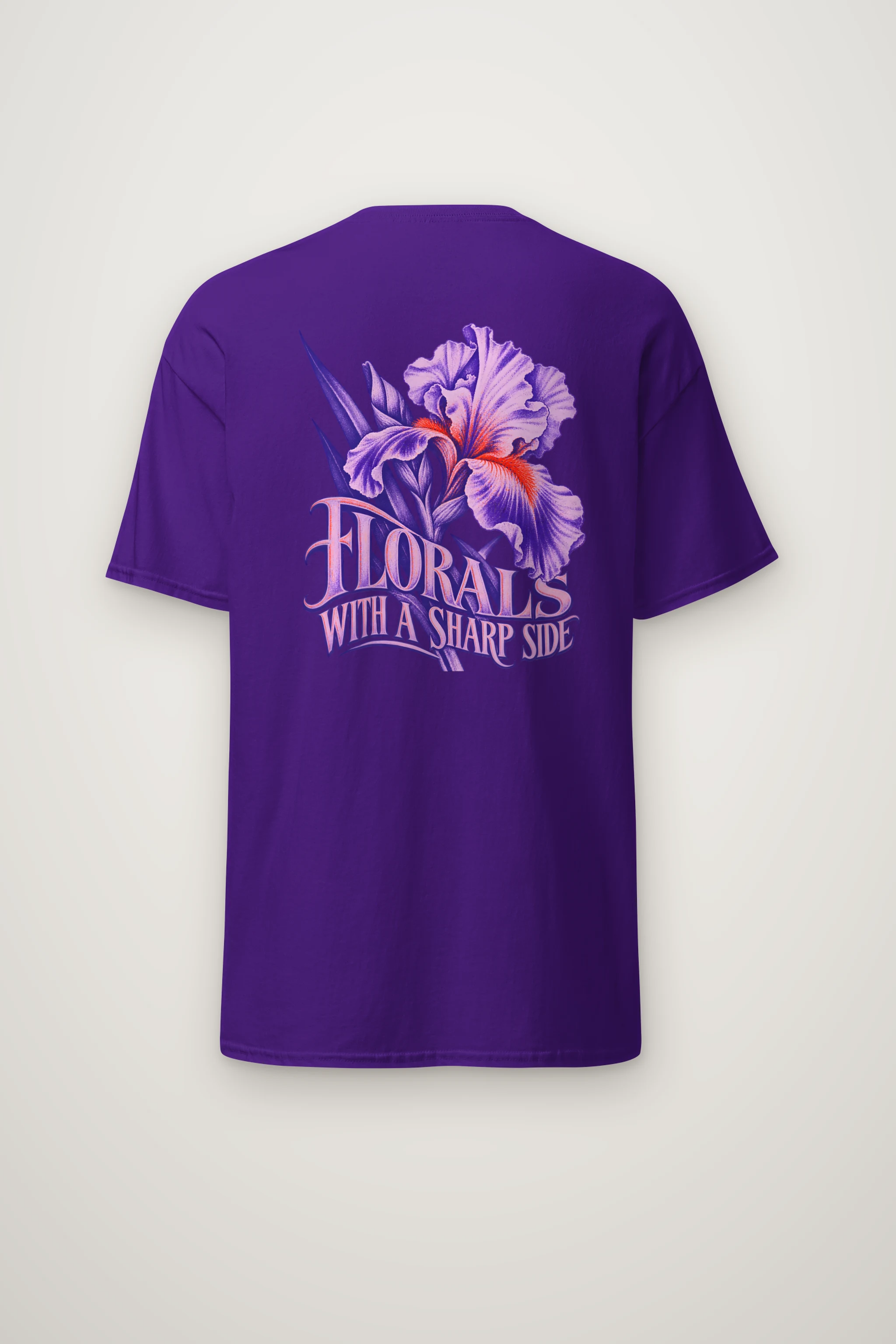 "Florals With a Sharp Side" Heavyweight Unisex Crewneck T-shirt