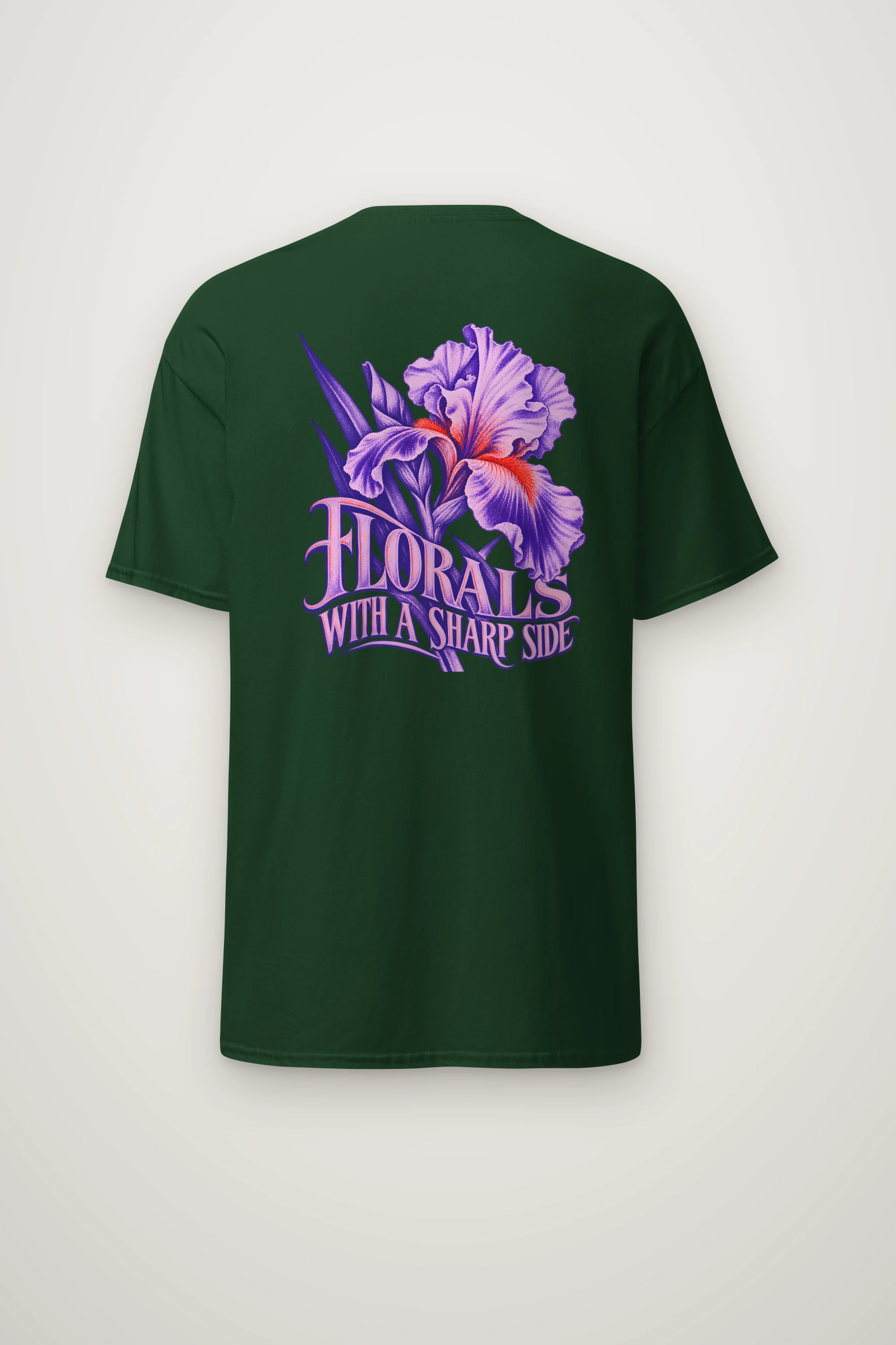 "Florals With a Sharp Side" Heavyweight Unisex Crewneck T-shirt