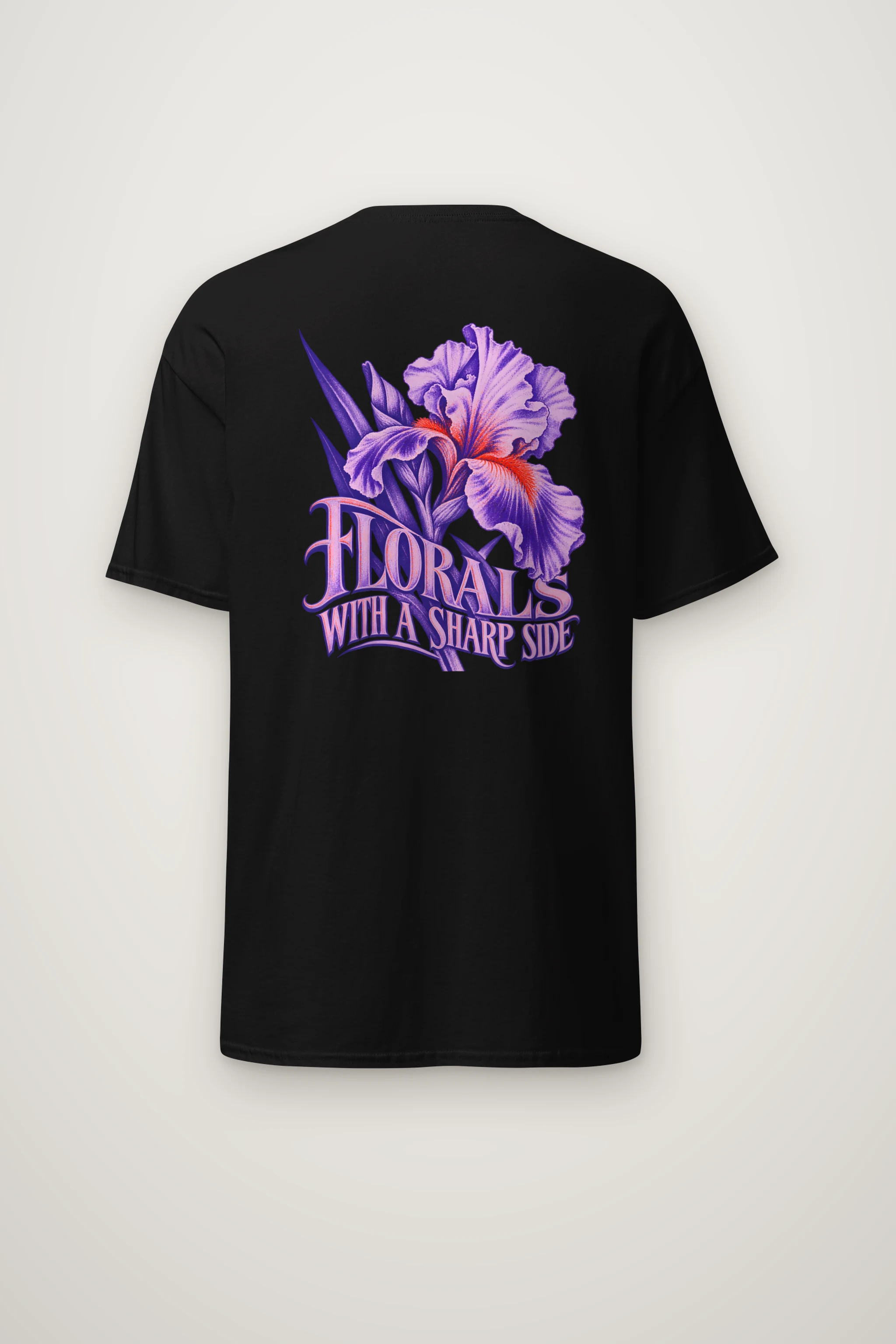 "Florals With a Sharp Side" Heavyweight Unisex Crewneck T-shirt