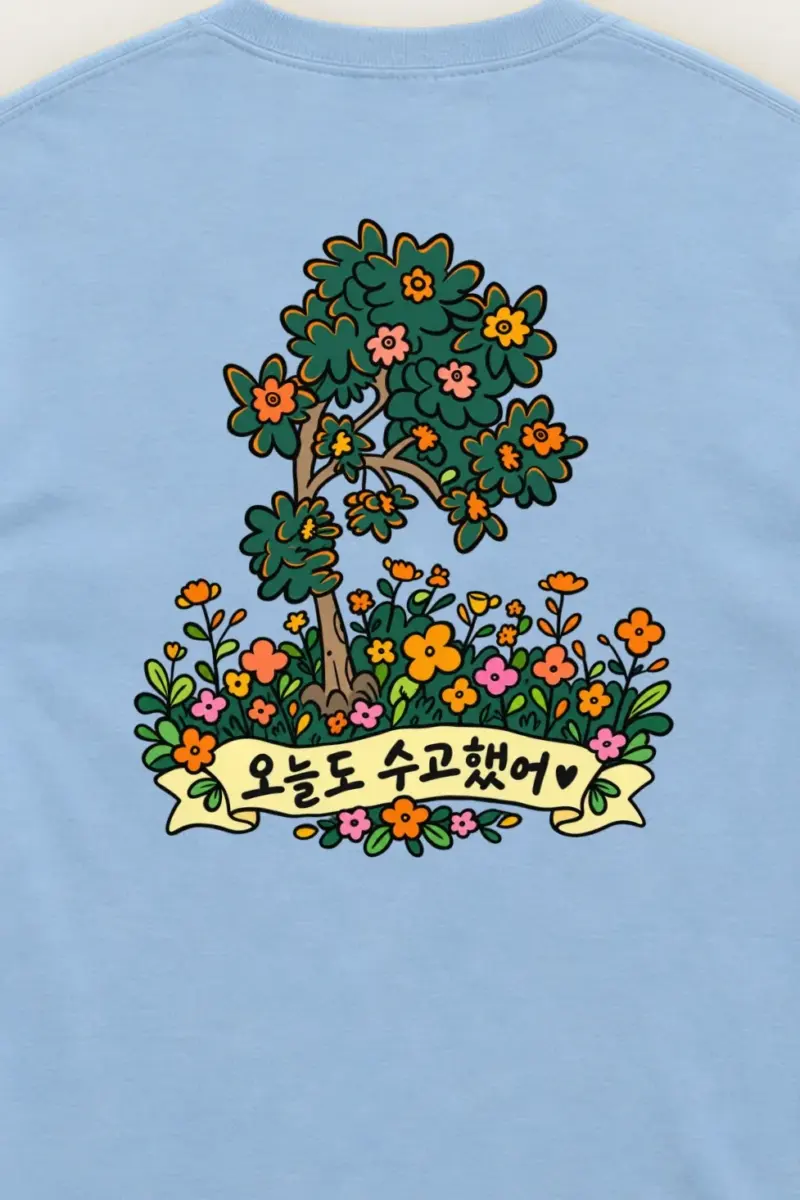"Flowering Garden Banner" Unisex Longsleeve T-shirt