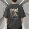 "Flowers Got The Last Seat" Men's Oversized Heavyweight Crewneck T-Shirt