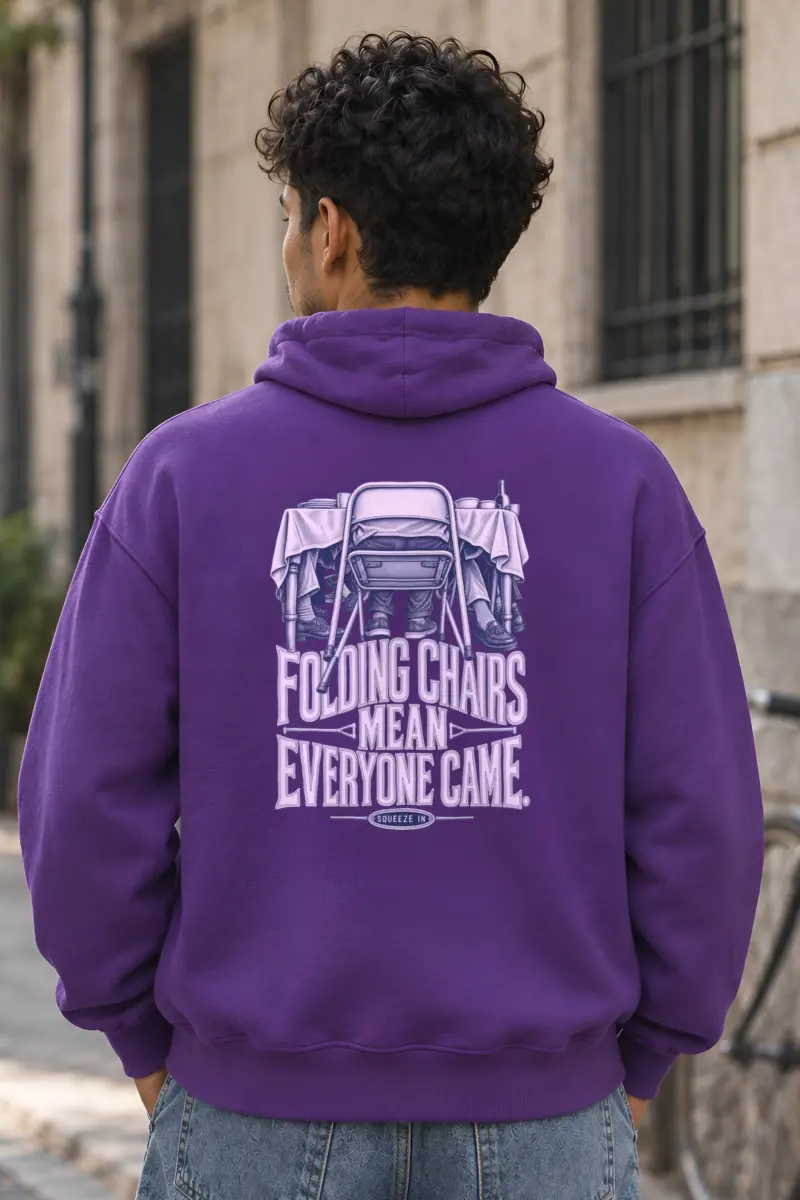 "Folding Chairs Mean Everyone Came" Heavy Blend Unisex Pullover Hoodie