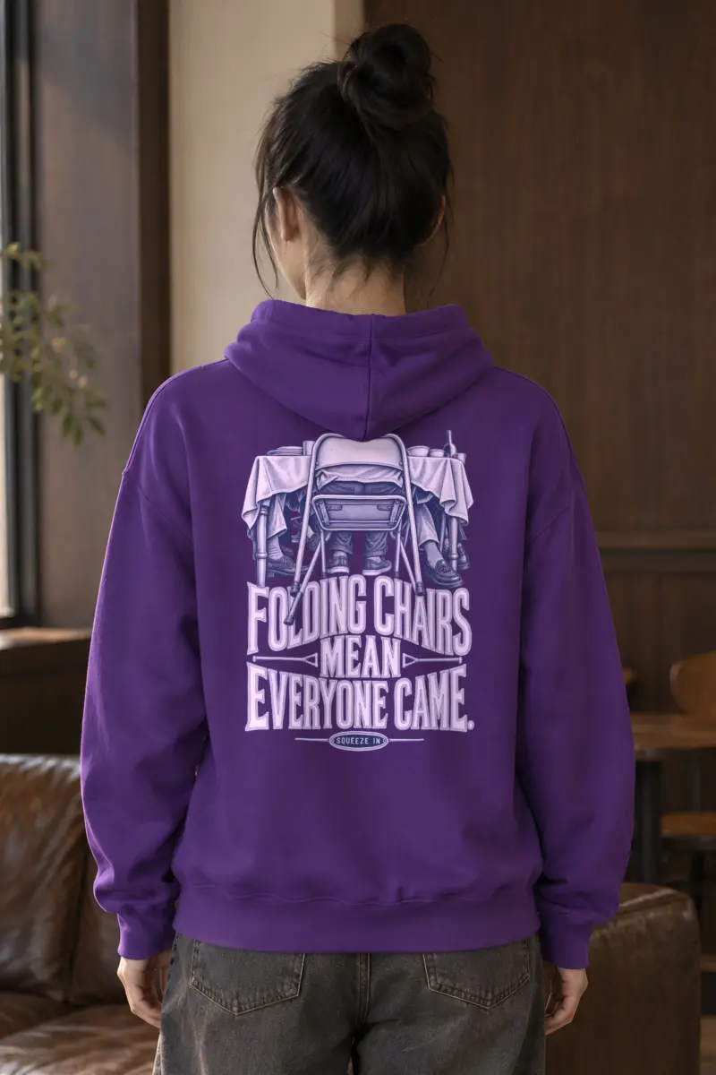 "Folding Chairs Mean Everyone Came" Heavy Blend Unisex Pullover Hoodie