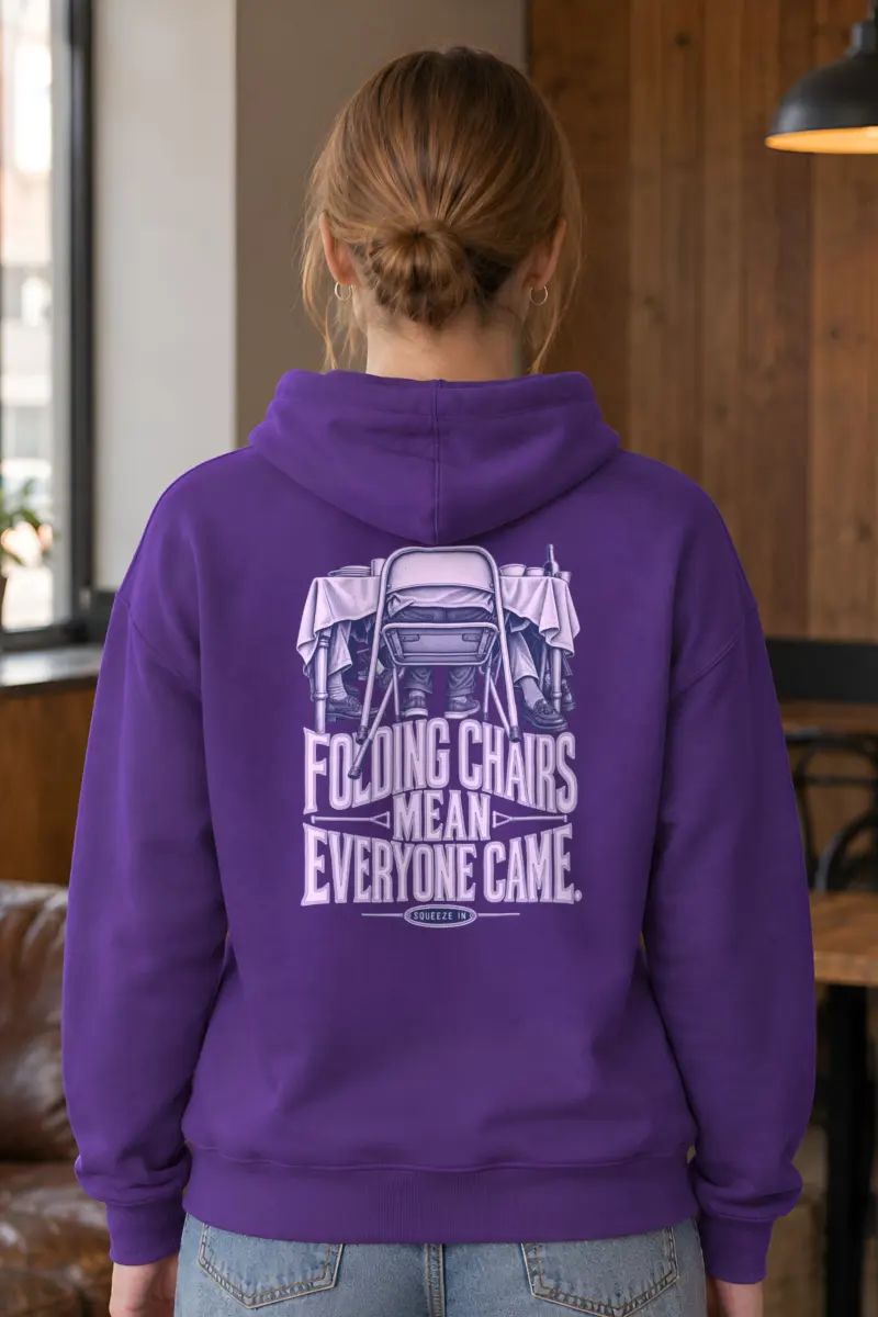 "Folding Chairs Mean Everyone Came" Heavy Blend Unisex Pullover Hoodie