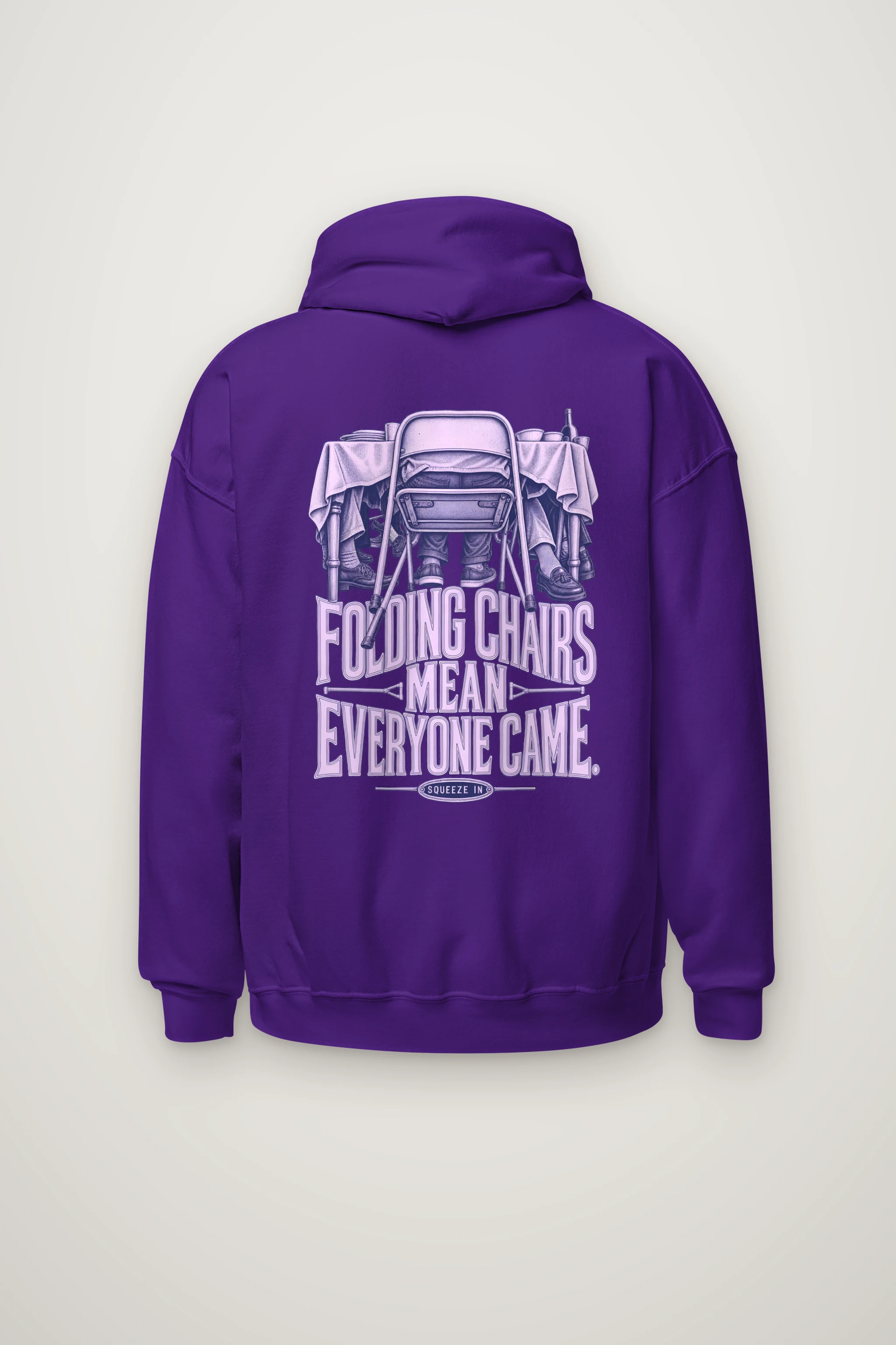 "Folding Chairs Mean Everyone Came" Heavy Blend Unisex Pullover Hoodie