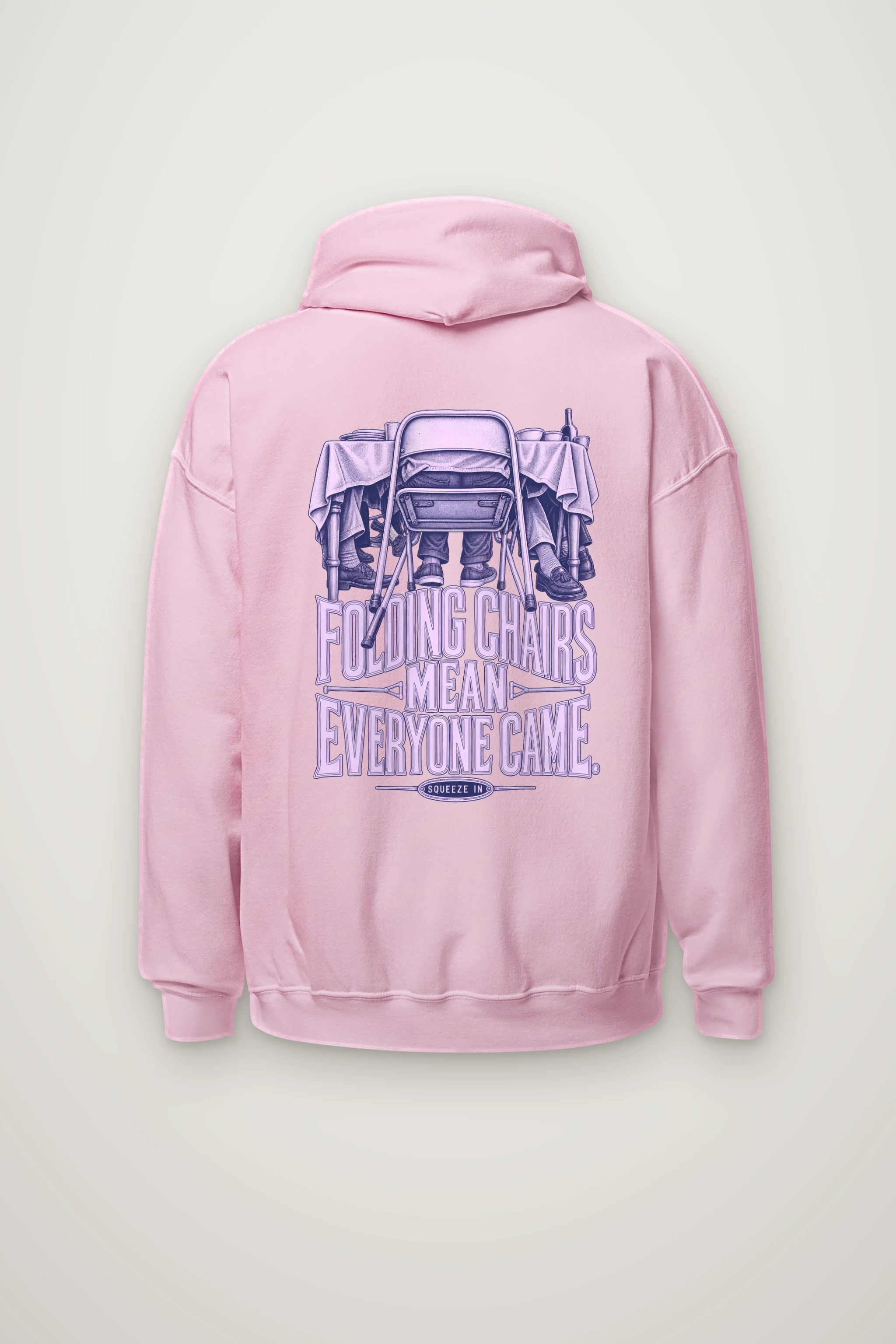 "Folding Chairs Mean Everyone Came" Heavy Blend Unisex Pullover Hoodie