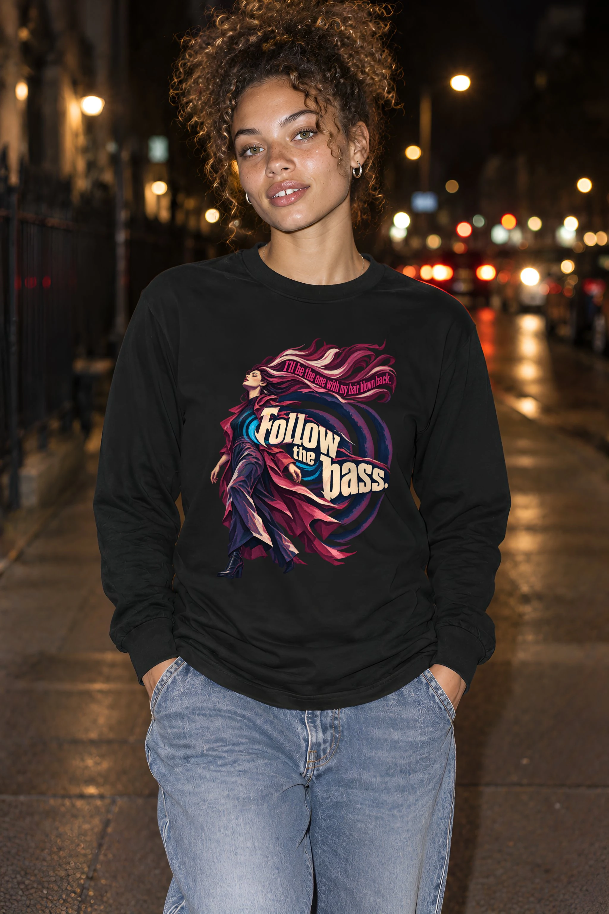 "Follow the Bass" Unisex Longsleeve T-shirt