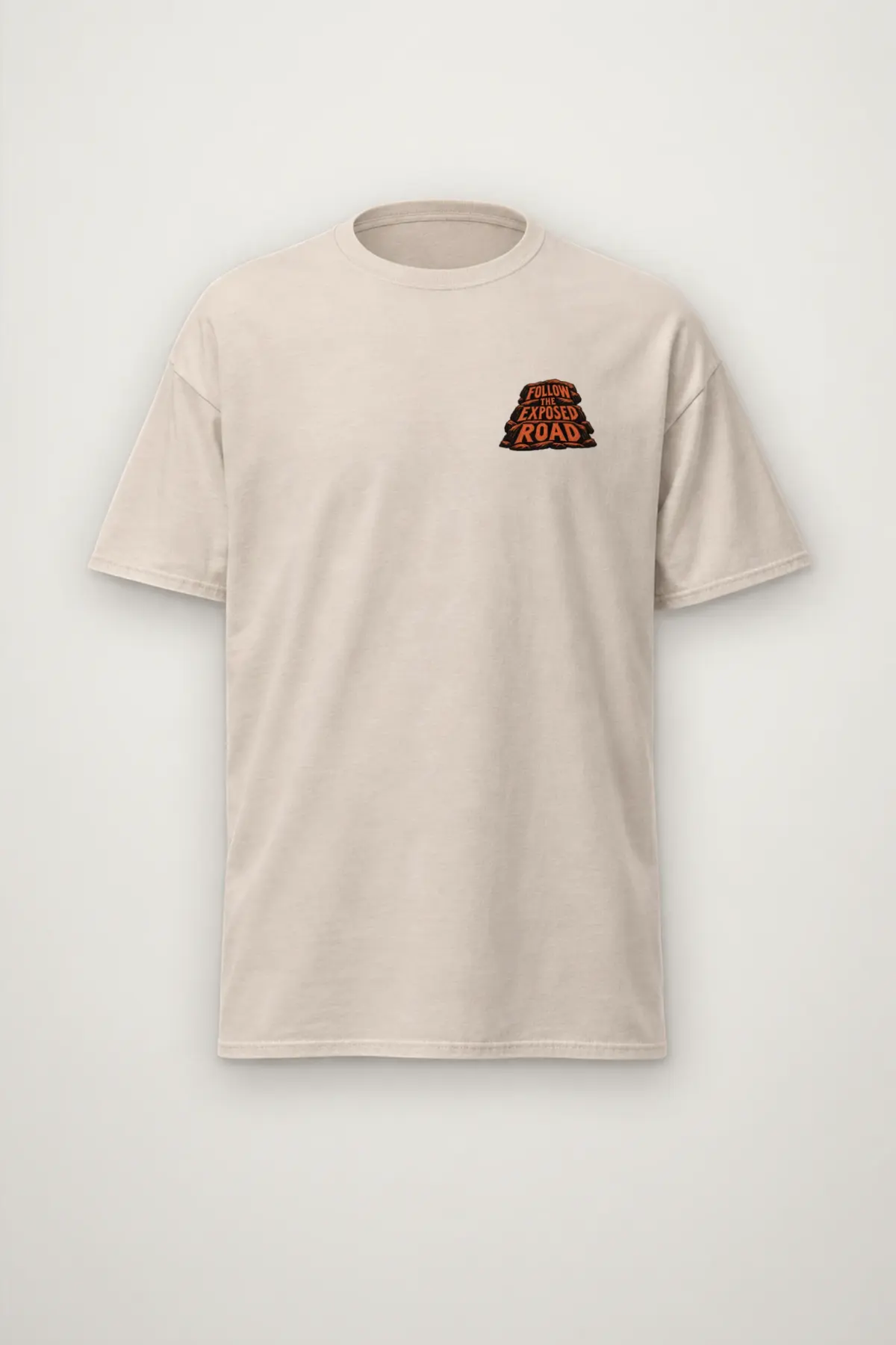 "FOLLOW THE EXPOSED ROAD" Heavyweight Unisex Crewneck T-shirt