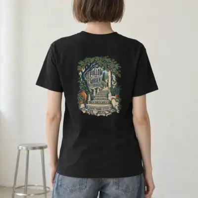 "Follow the Garden Through" Heavyweight Unisex Crewneck T-shirt
