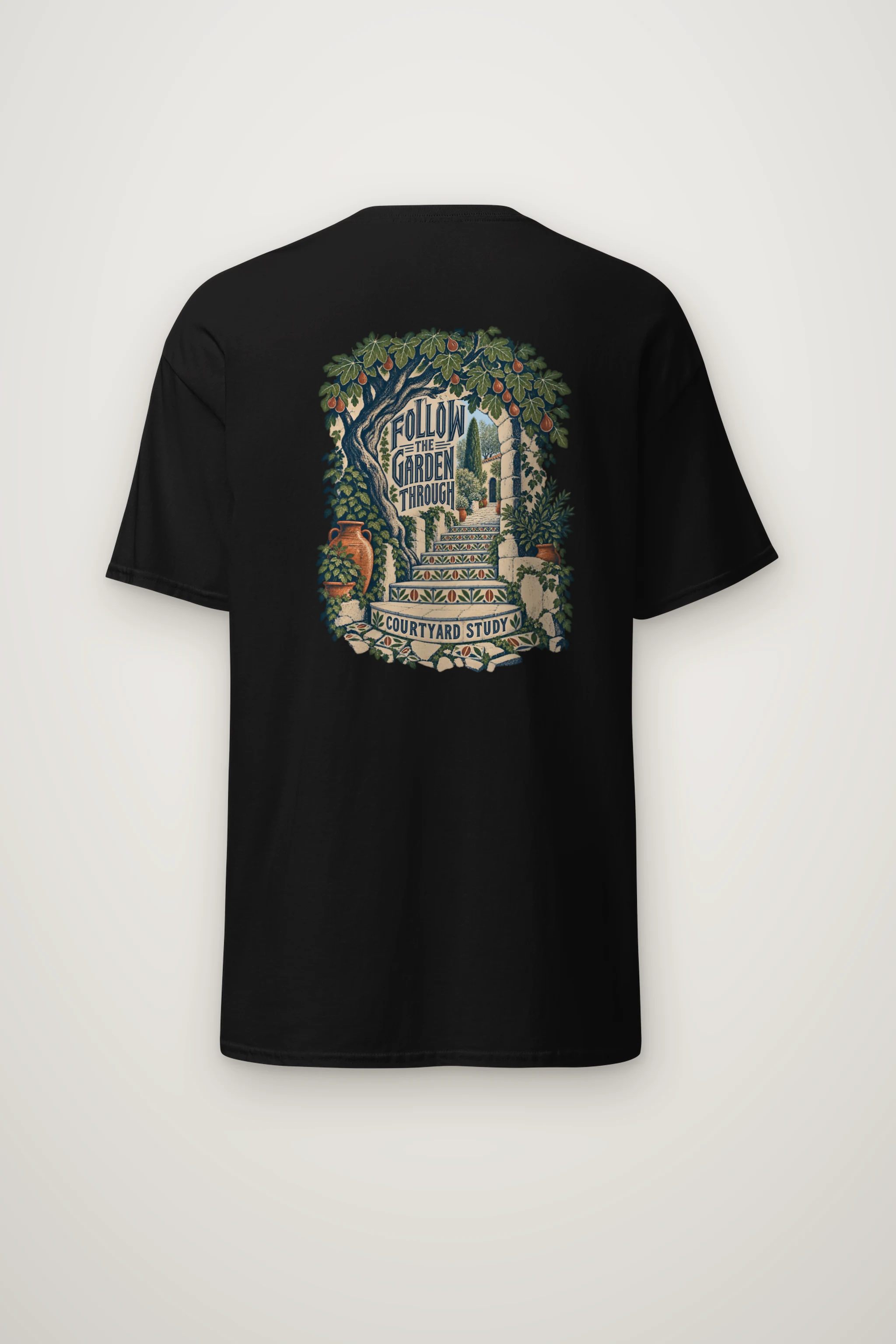 "Follow the Garden Through" Heavyweight Unisex Crewneck T-shirt