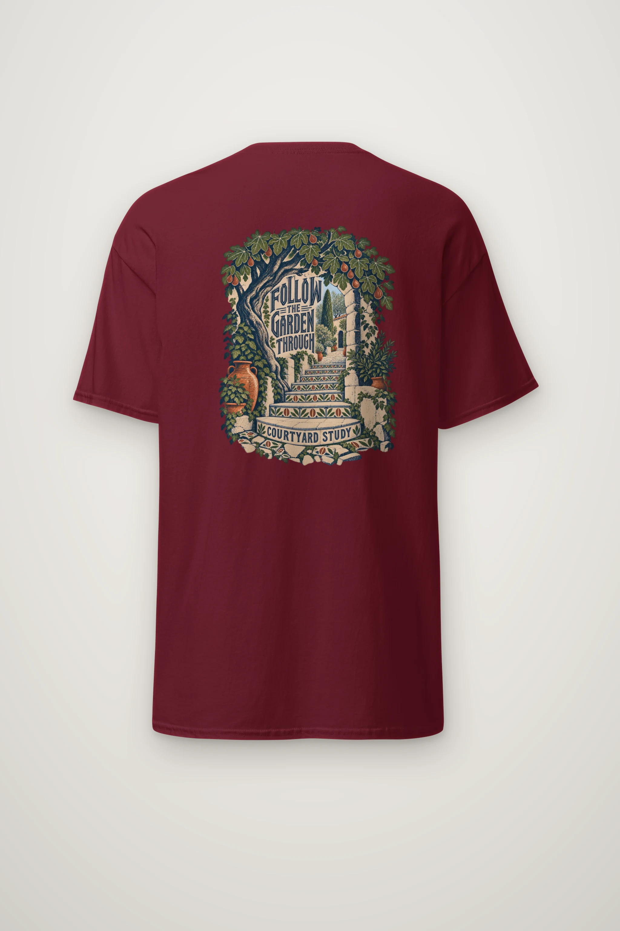 "Follow the Garden Through" Heavyweight Unisex Crewneck T-shirt