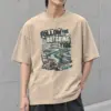 "Follow the Outgoing Tide" Men's Oversized Heavyweight Crewneck T-Shirt