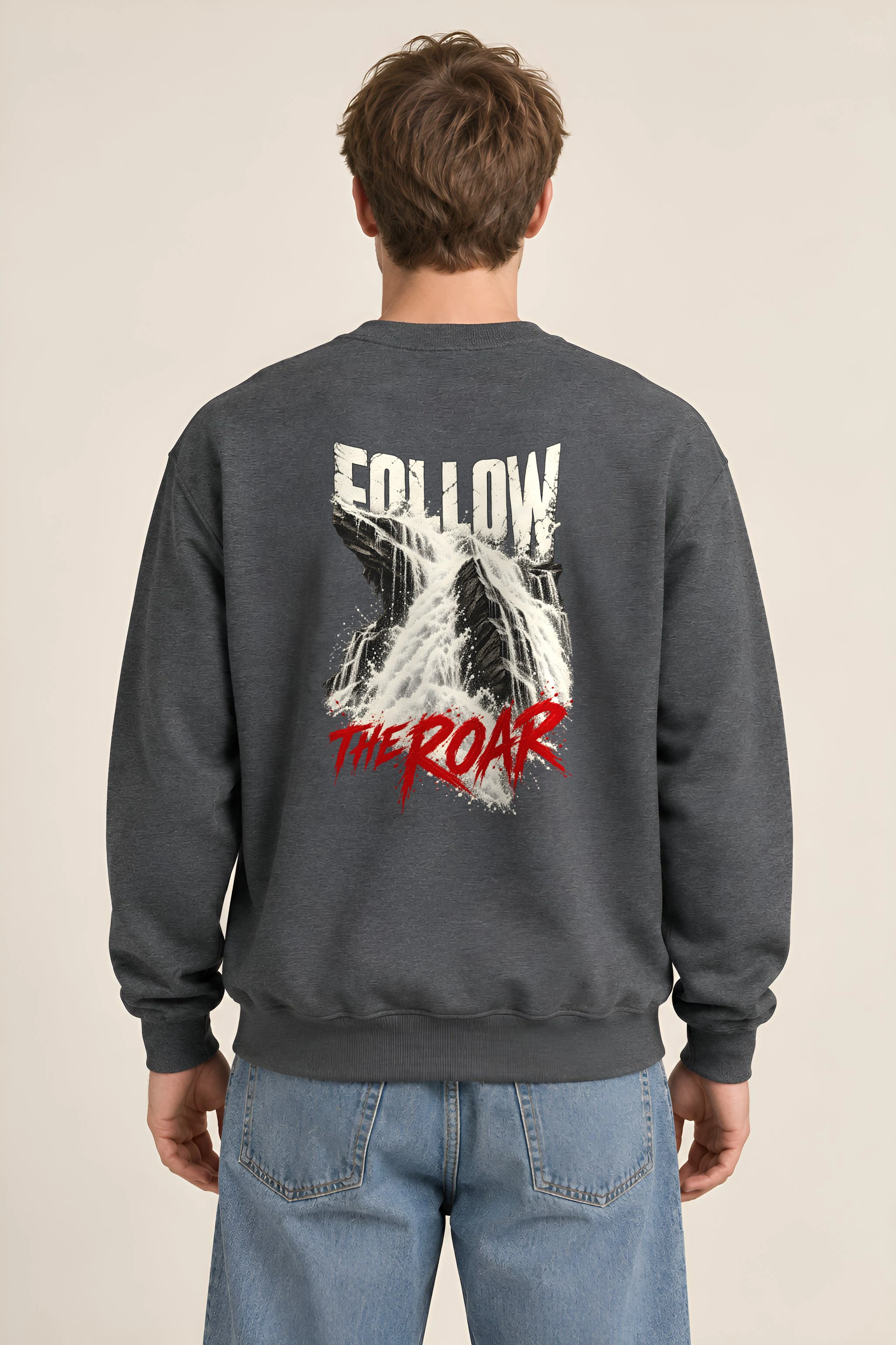 "Follow the Roar" Heavy Blend Unisex Crewneck Sweatshirt