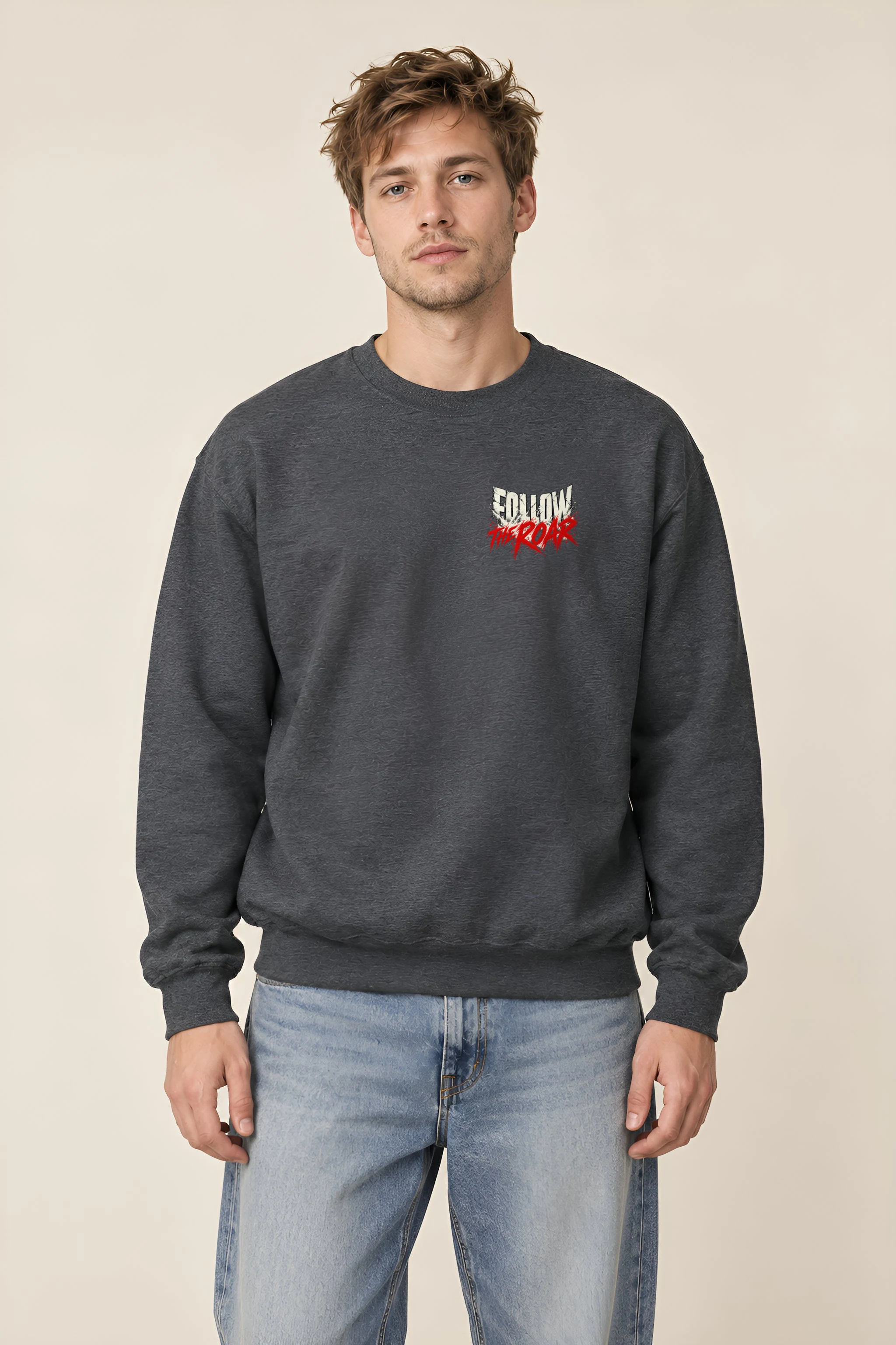 "Follow the Roar" Heavy Blend Unisex Crewneck Sweatshirt