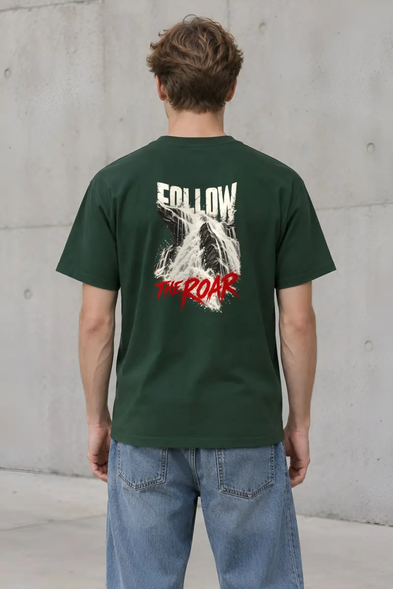 “Follow the Roar” Heavyweight Unisex Crewneck T-shirt