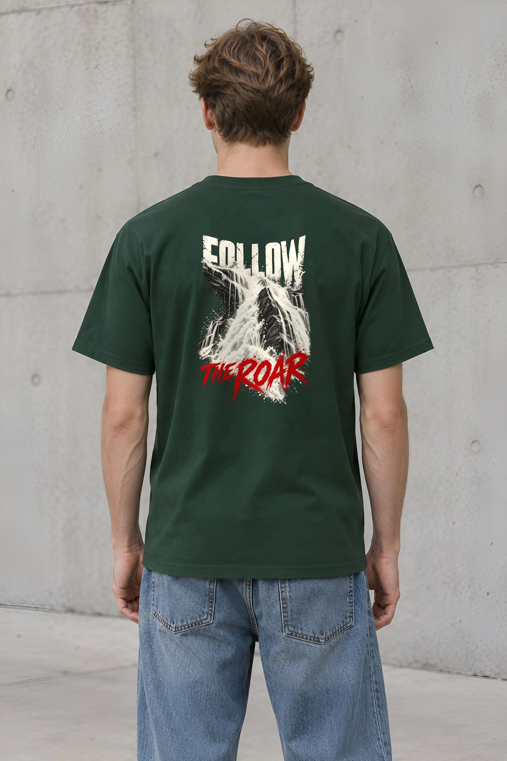 "Follow the Roar" Heavyweight Unisex Crewneck T-shirt