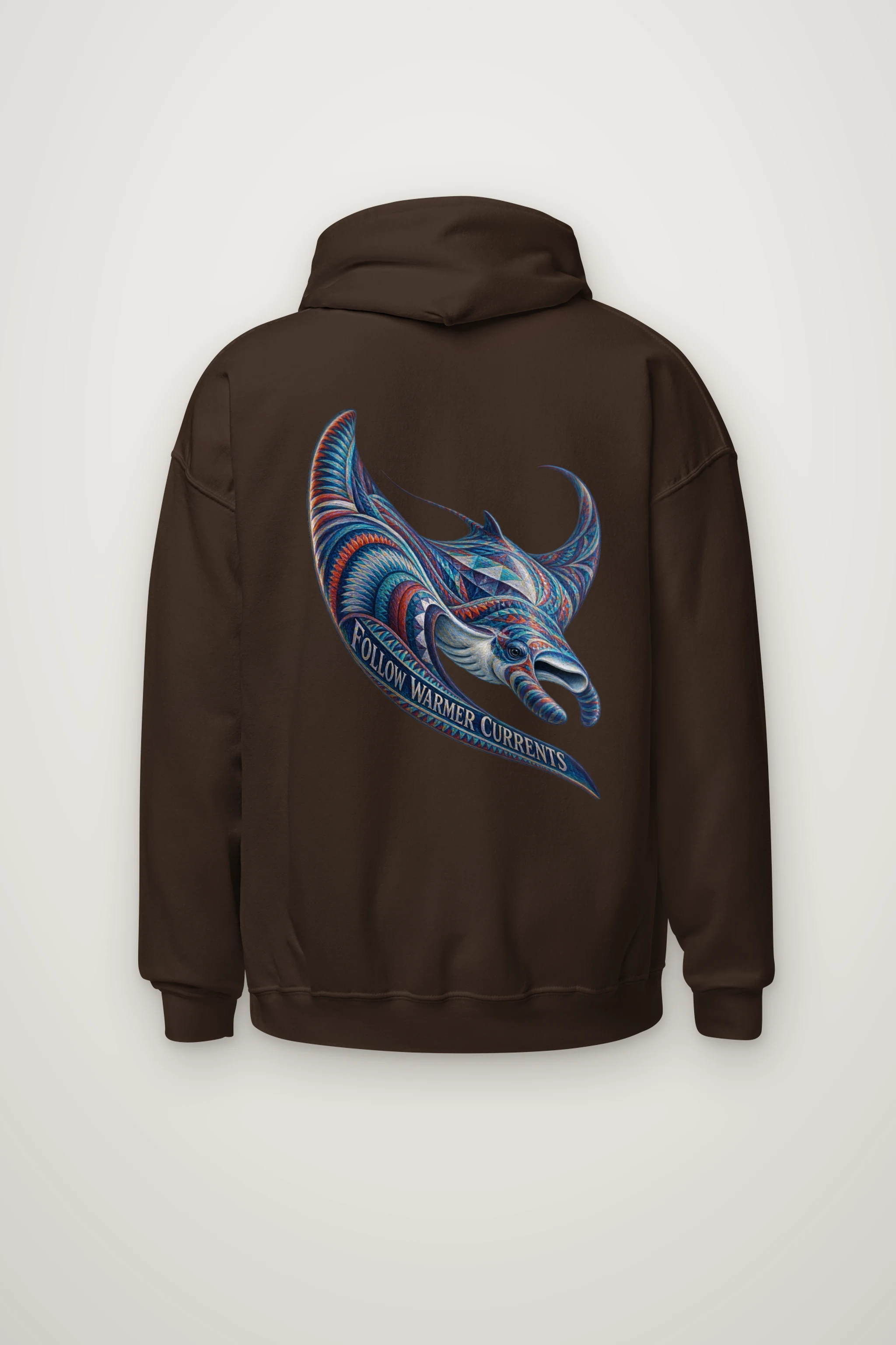 "Follow Warmer Currents" Heavy Blend Unisex Pullover Hoodie