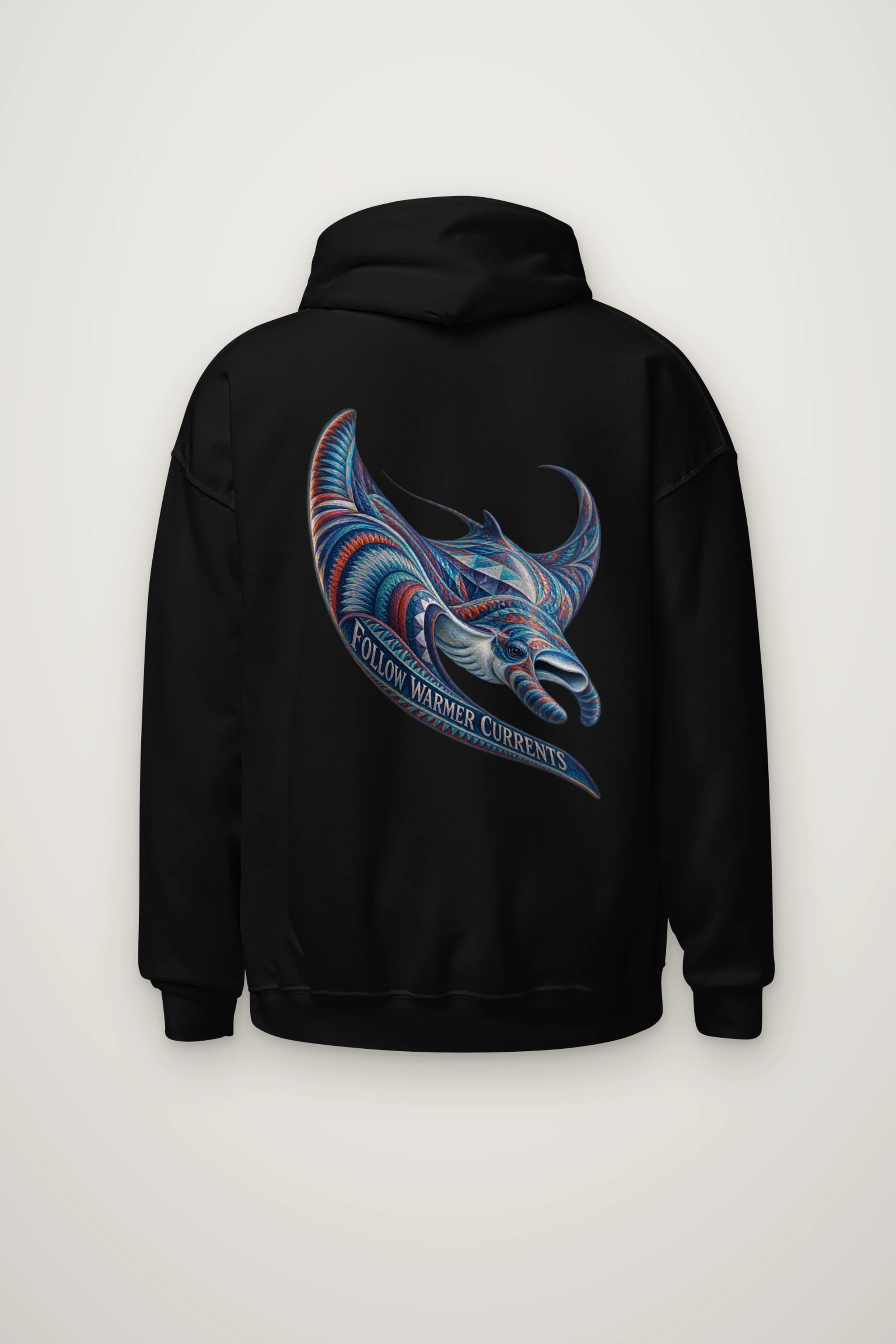 "Follow Warmer Currents" Heavy Blend Unisex Pullover Hoodie