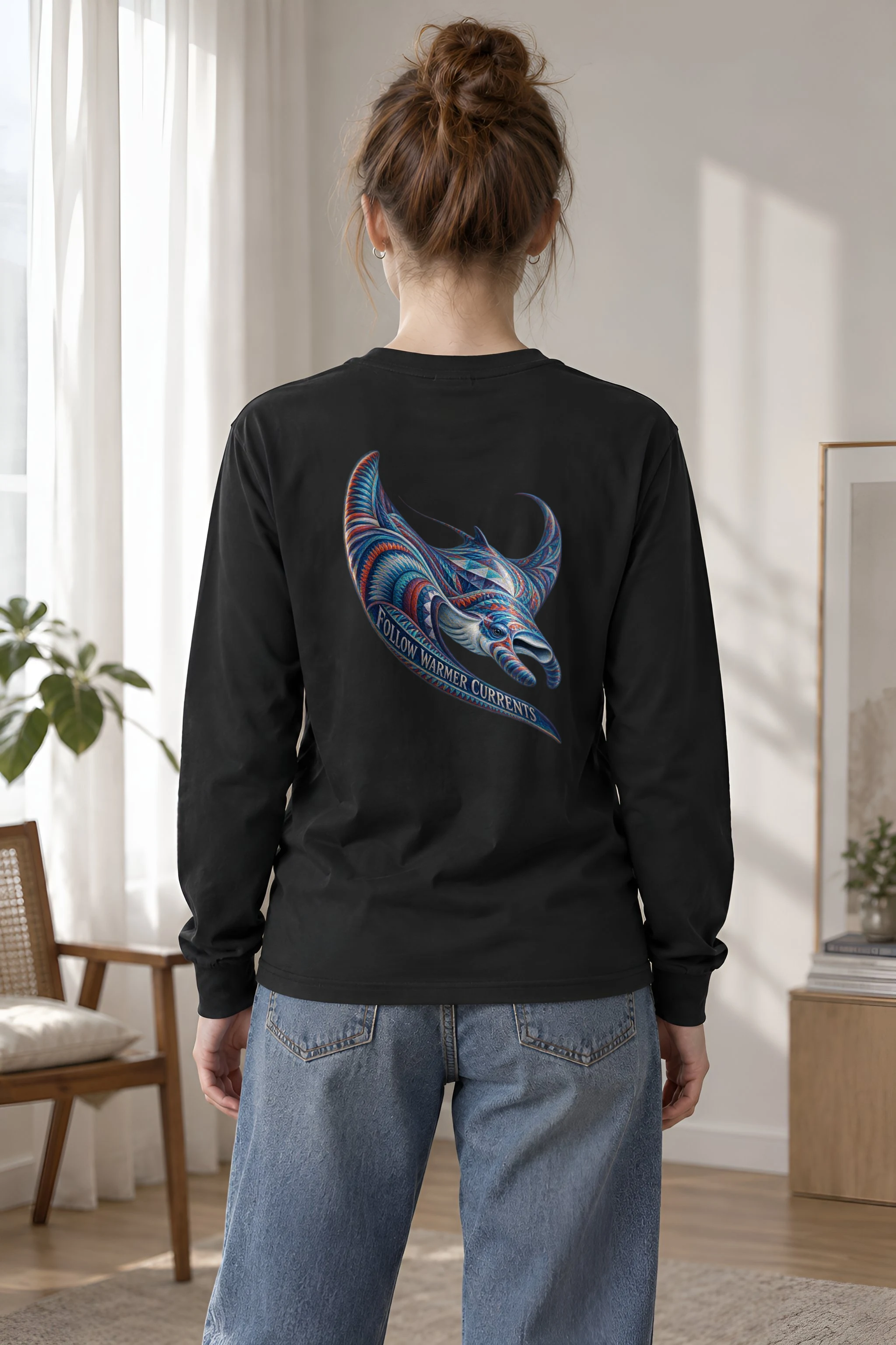 "Follow Warmer Currents" Unisex Longsleeve T-shirt