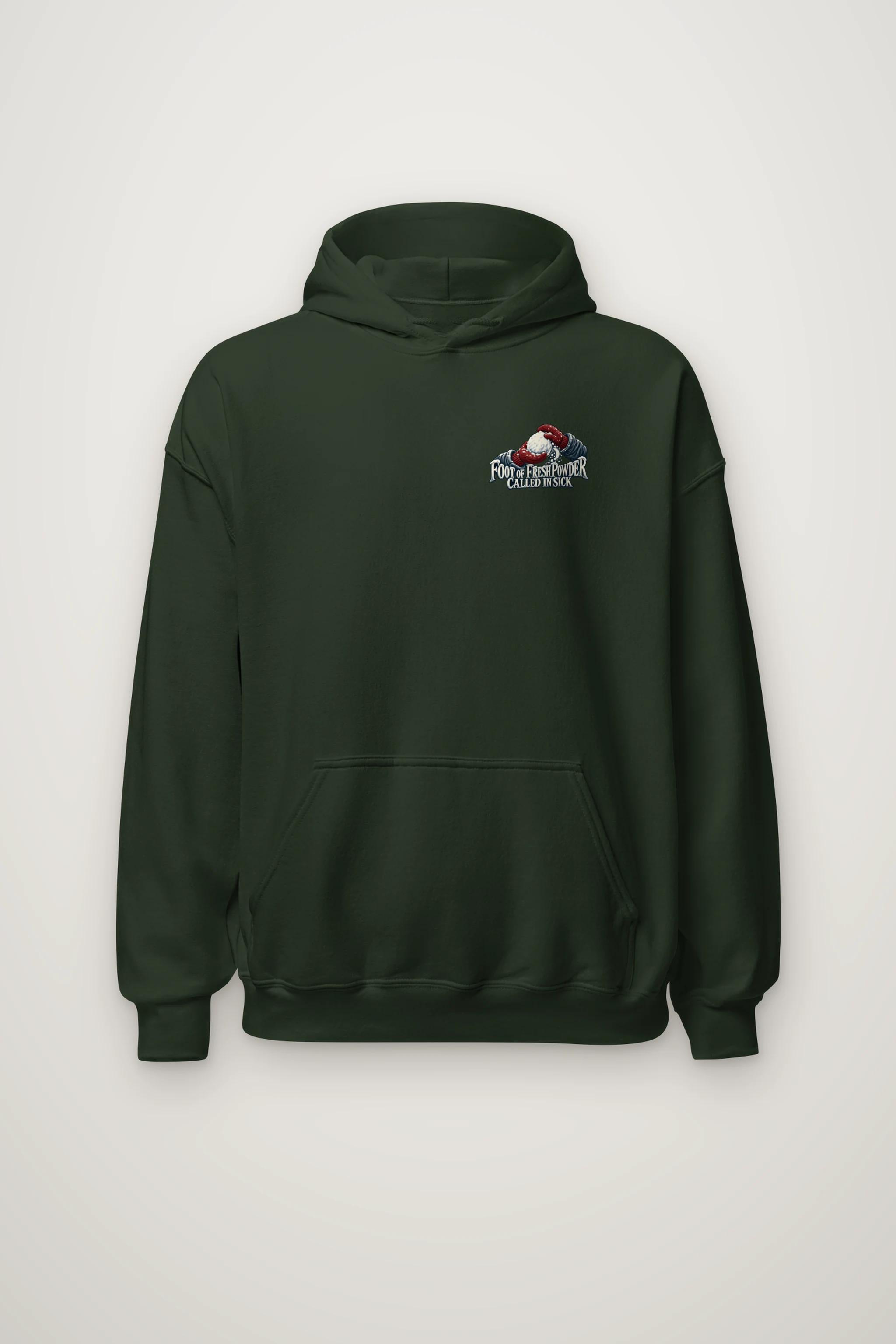 "Foot of Fresh Powder Called in Sick" Heavy Blend Unisex Pullover Hoodie