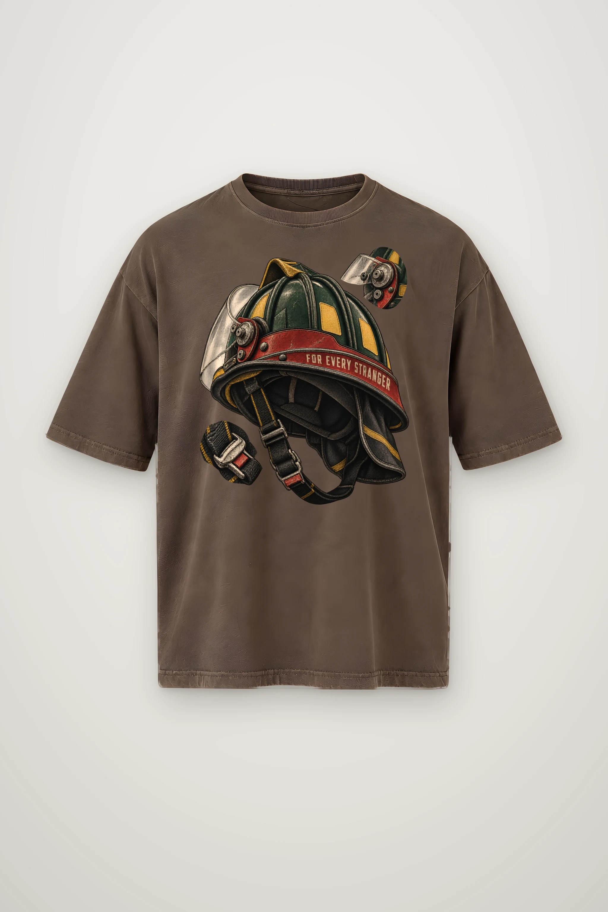 "For Every Stranger" Men's Oversized Heavyweight Crewneck T-Shirt