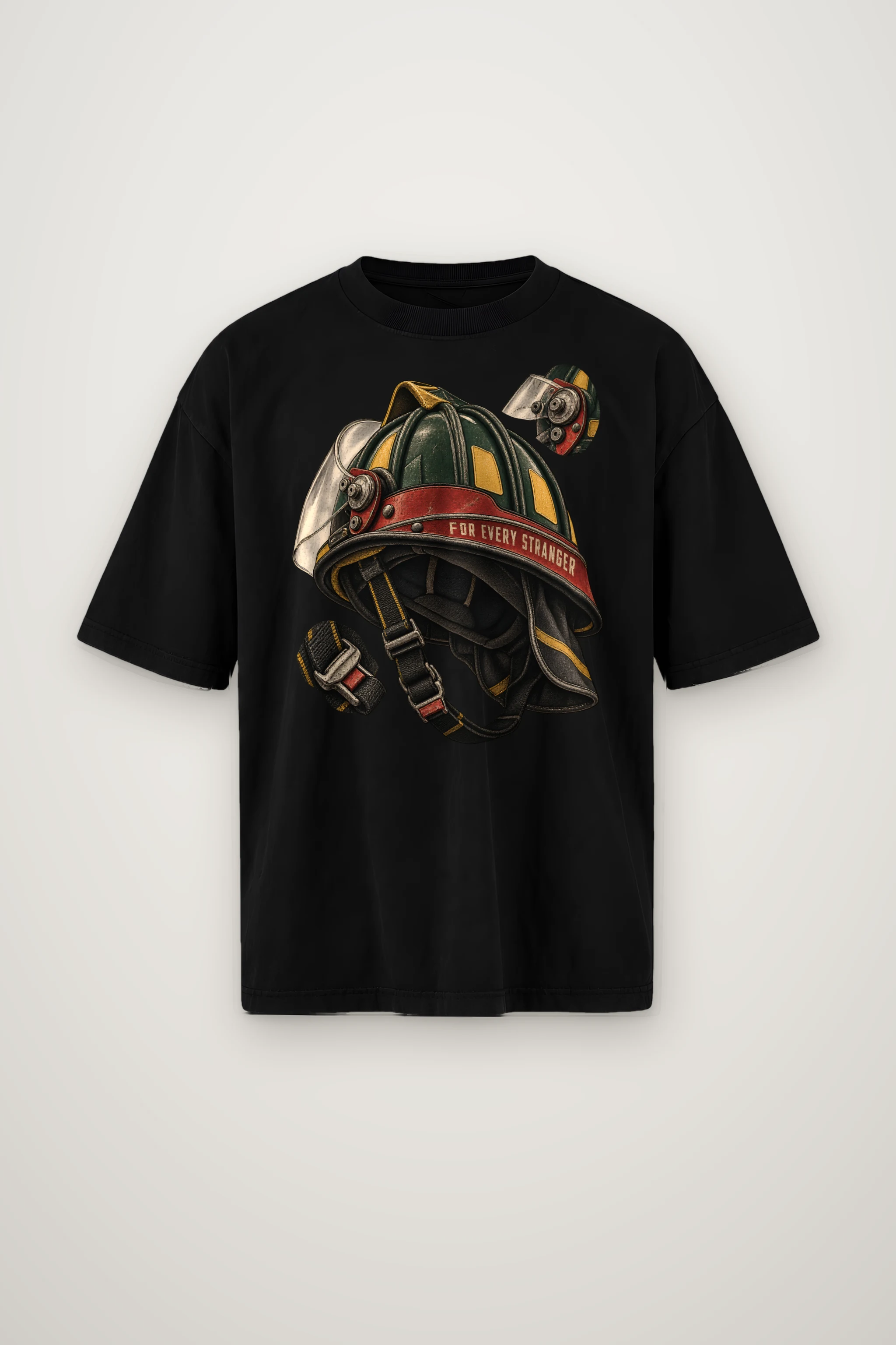 "For Every Stranger" Men's Oversized Heavyweight Crewneck T-Shirt
