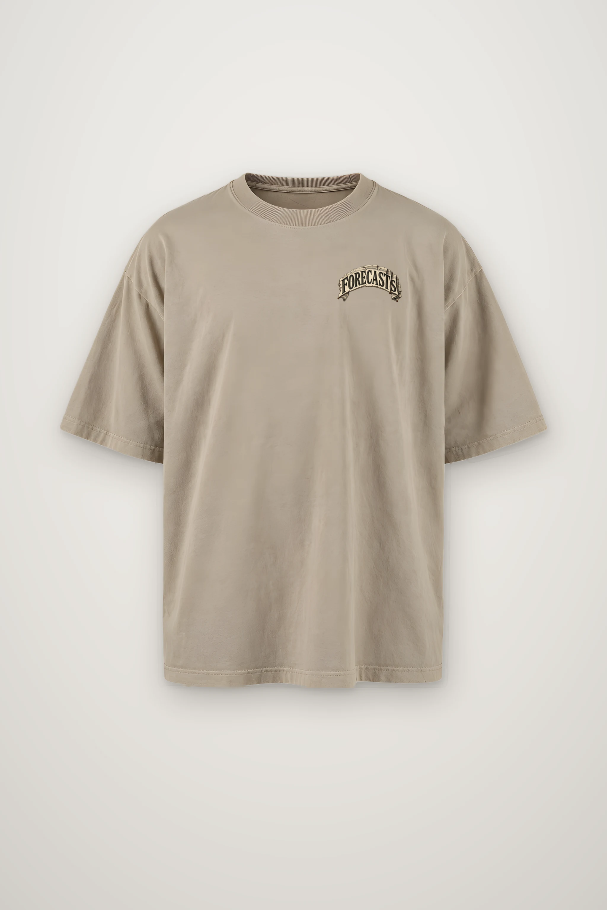 "Forecasts Have Betrayed Me" Men's Oversized Heavyweight Crewneck T-Shirt