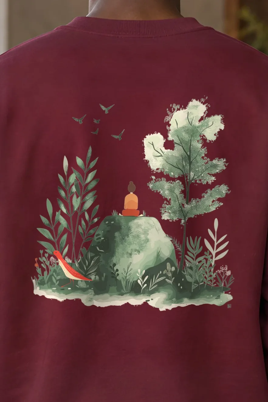 "Forest Stillness" 1 Crewneck Sweatshirt - the graphic up close